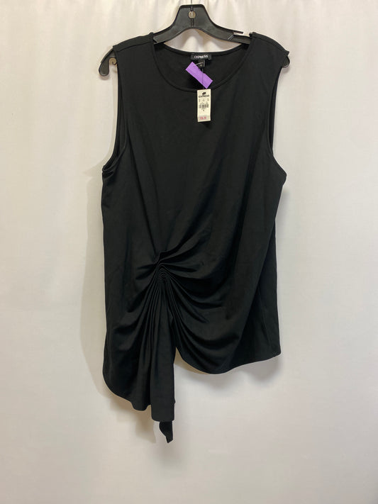 Black Top Sleeveless Express, Size Xl