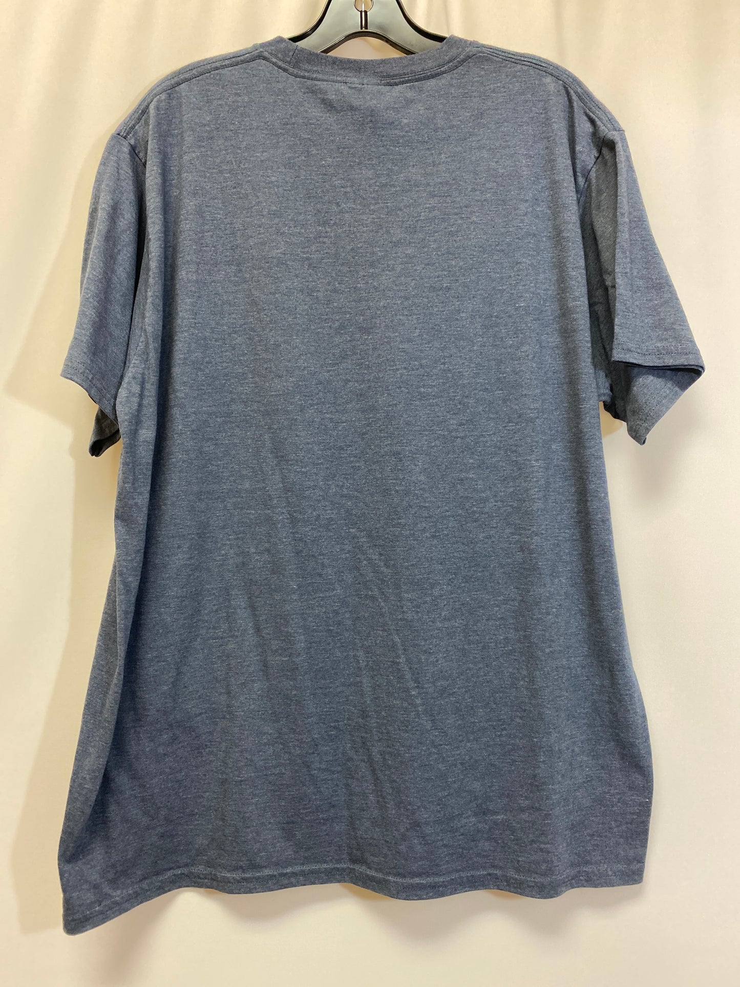 Blue Top Short Sleeve Clothes Mentor, Size Xl