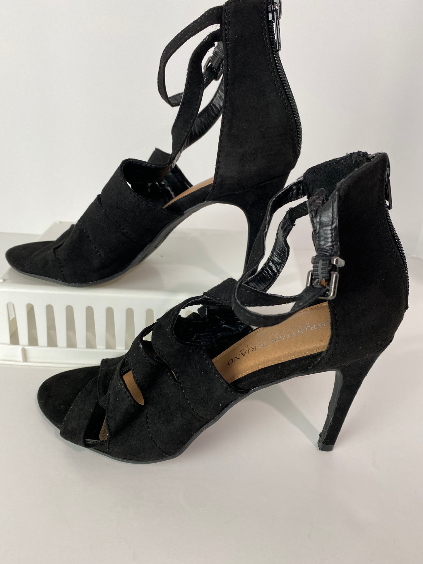 Black Shoes Heels Kitten Christian Siriano, Size 7.5