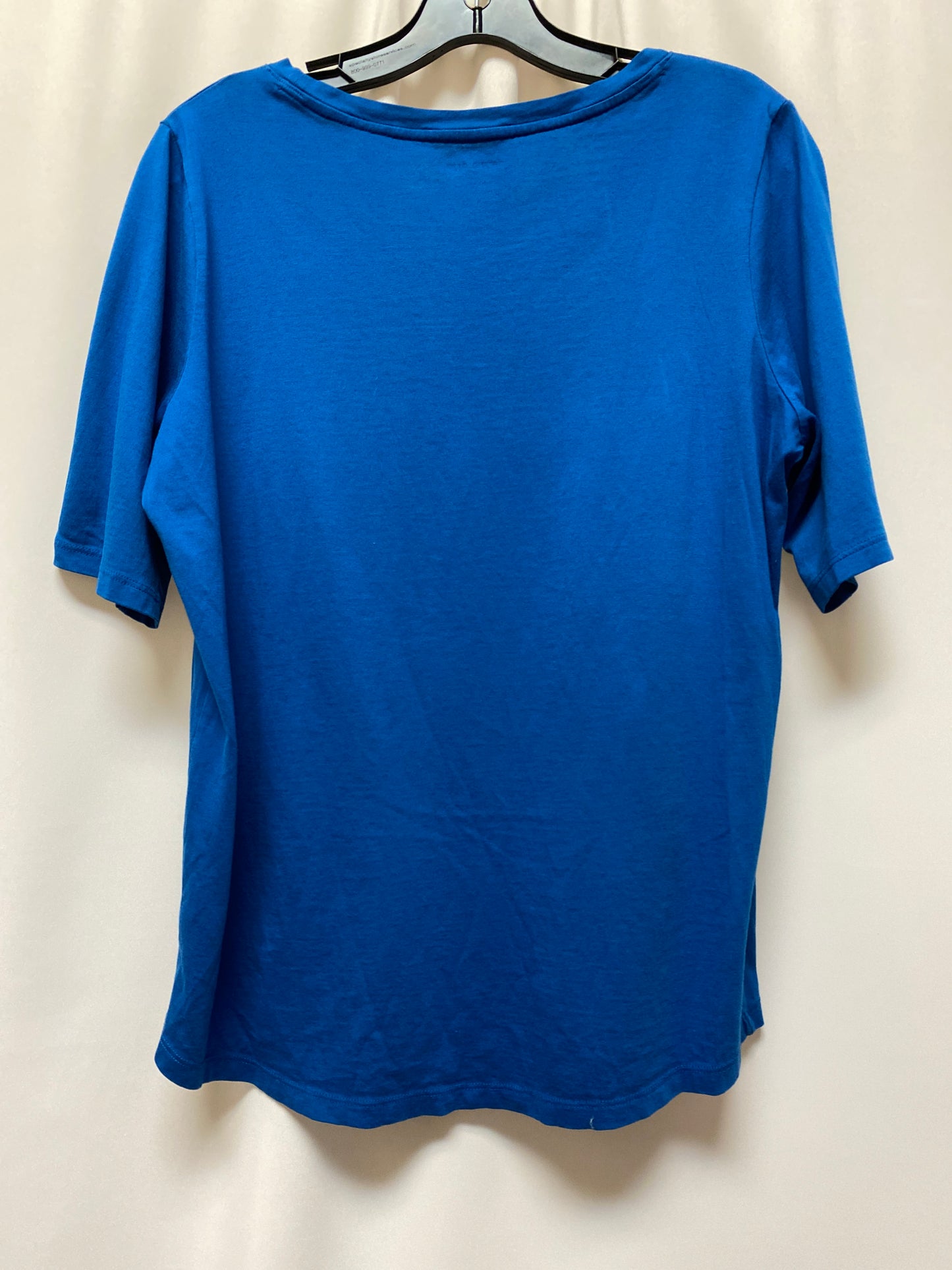 Blue Top Short Sleeve Lands End, Size M