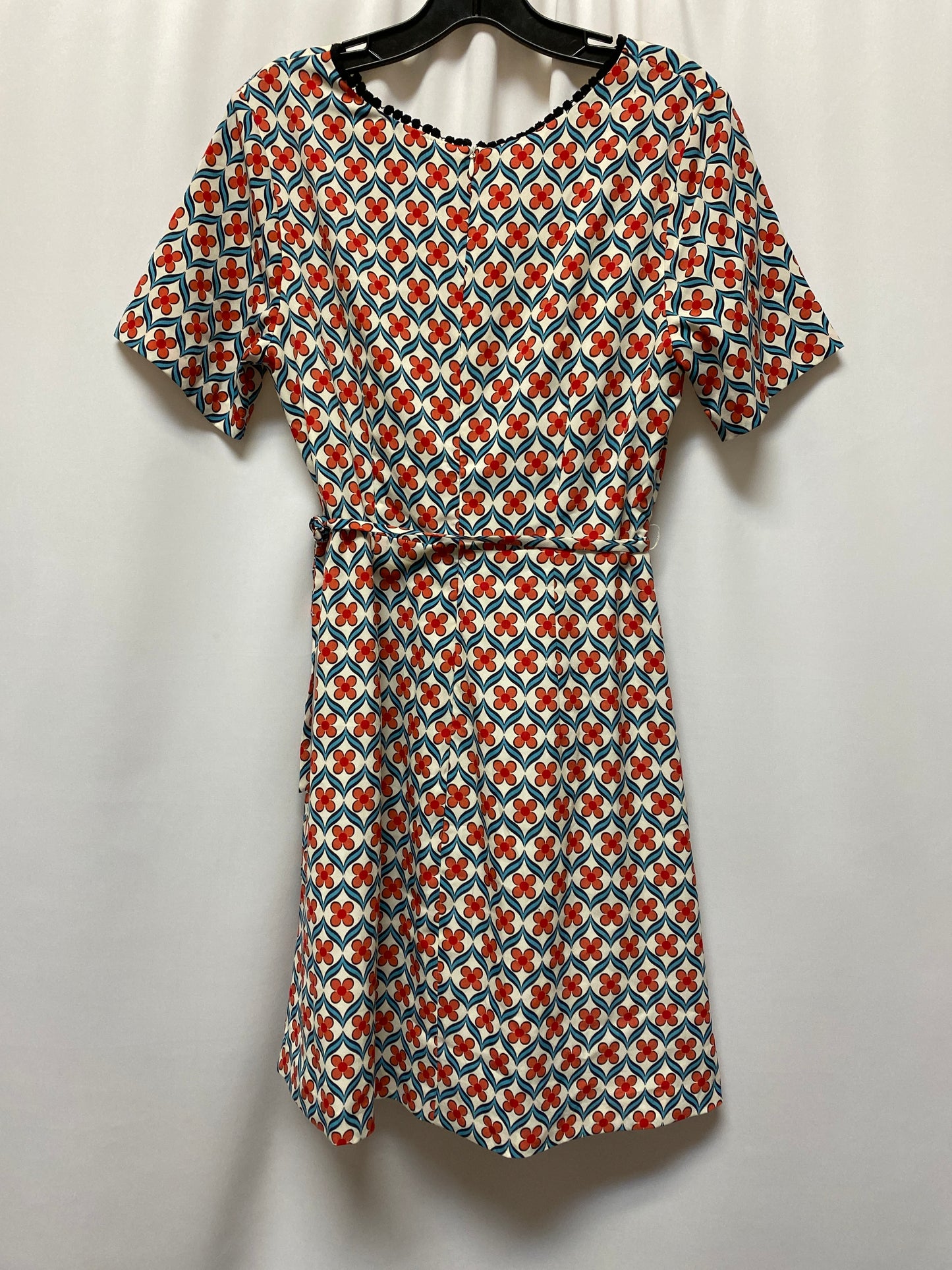 Red Dress Casual Midi Clothes Mentor, Size M