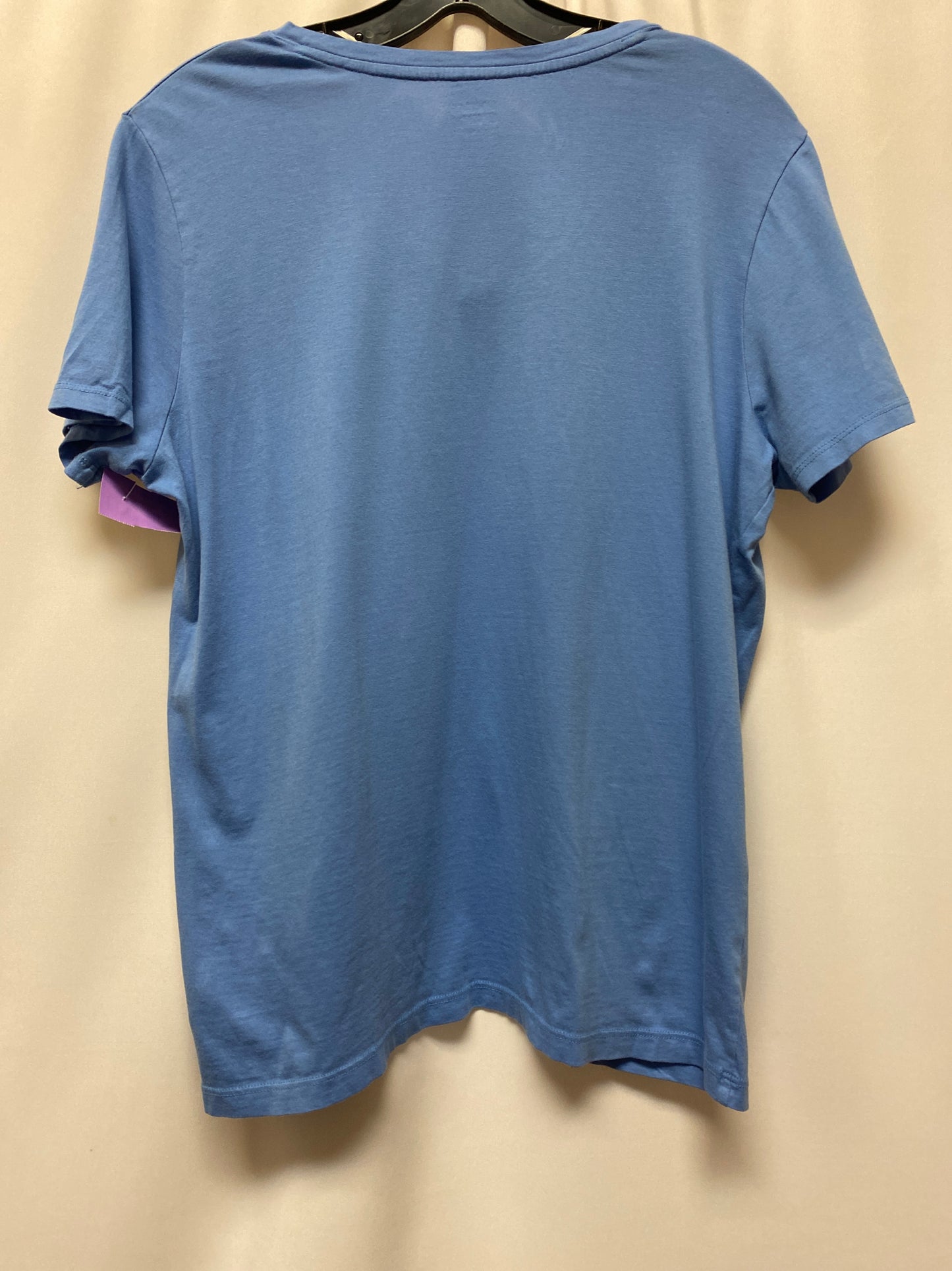 Blue Top Short Sleeve Lands End, Size M