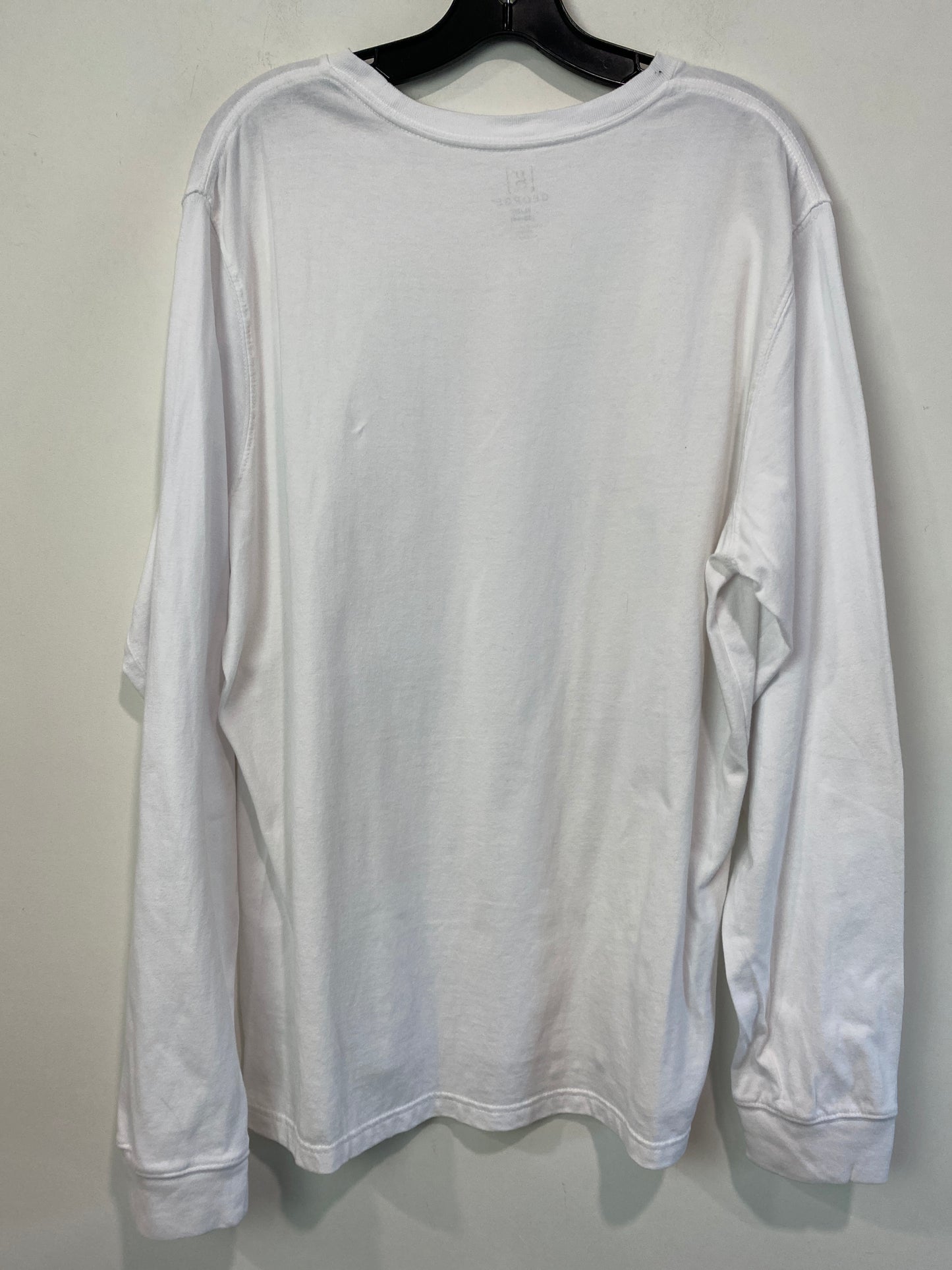 White Top Long Sleeve George, Size Xl