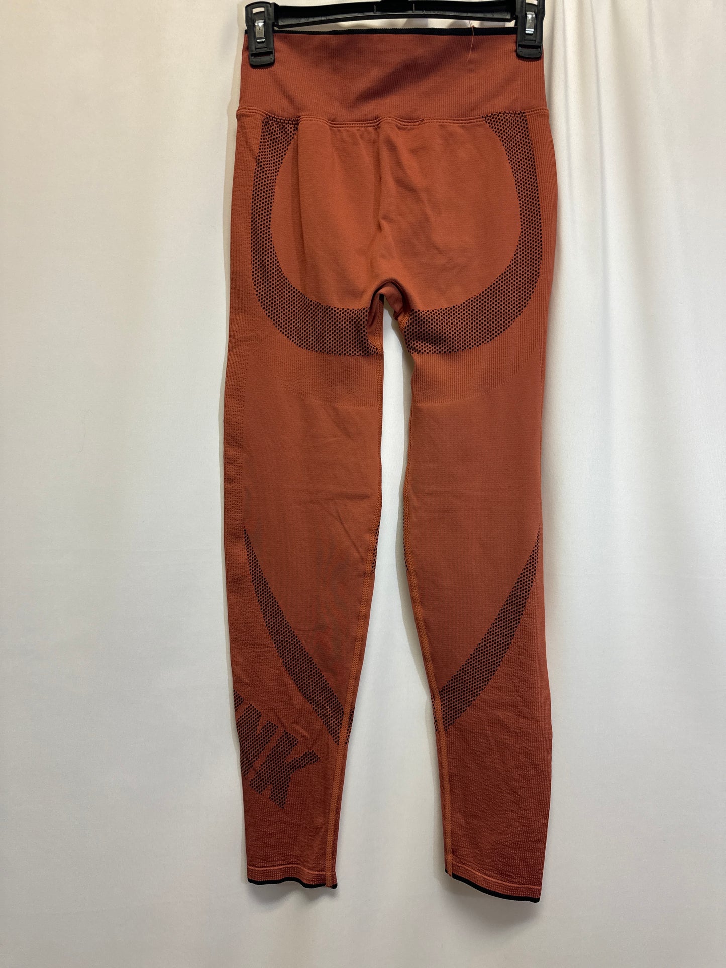 Brown Athletic Leggings Pink, Size S