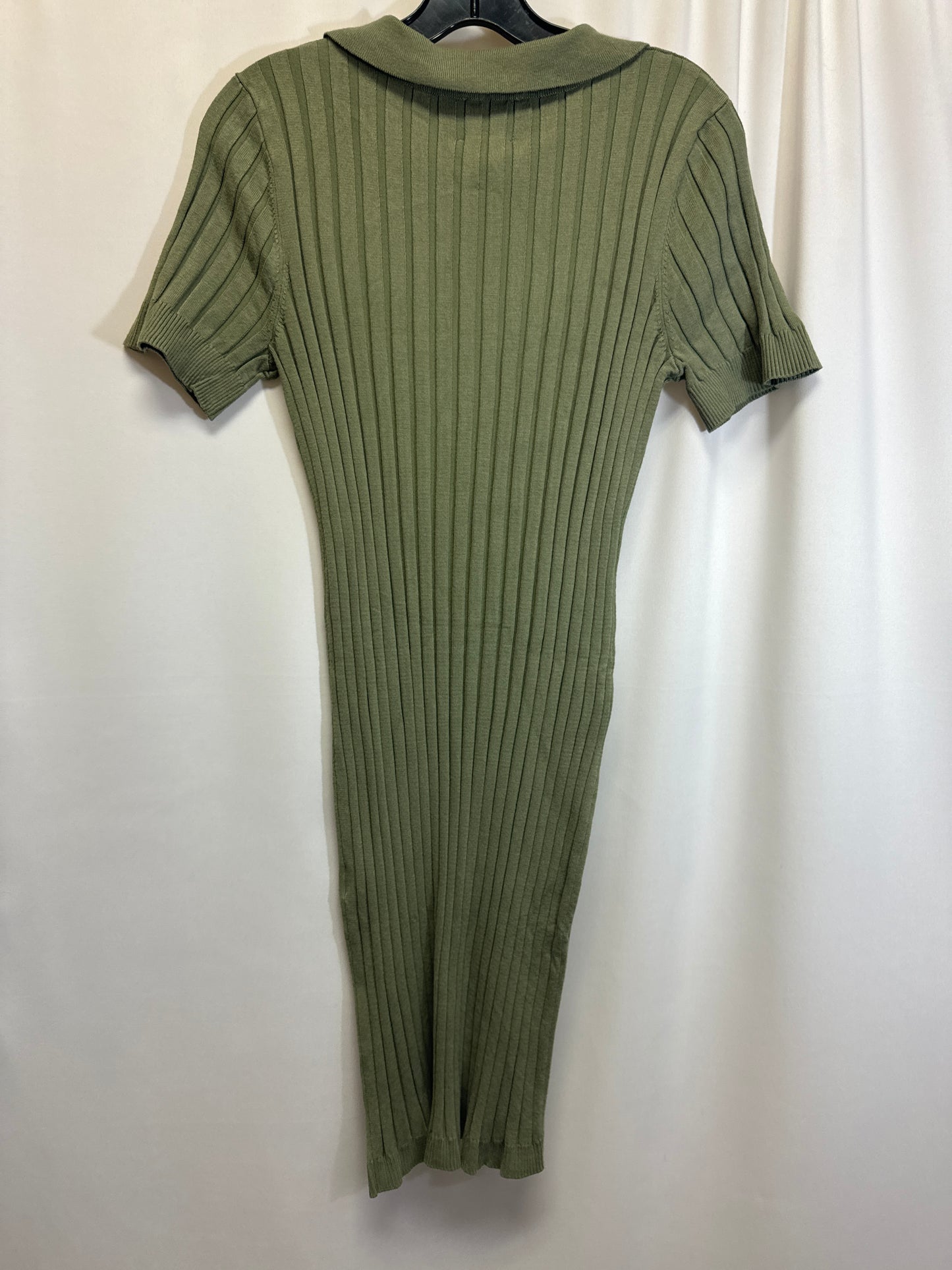 Green Dress Casual Midi Hippie Rose, Size Xl