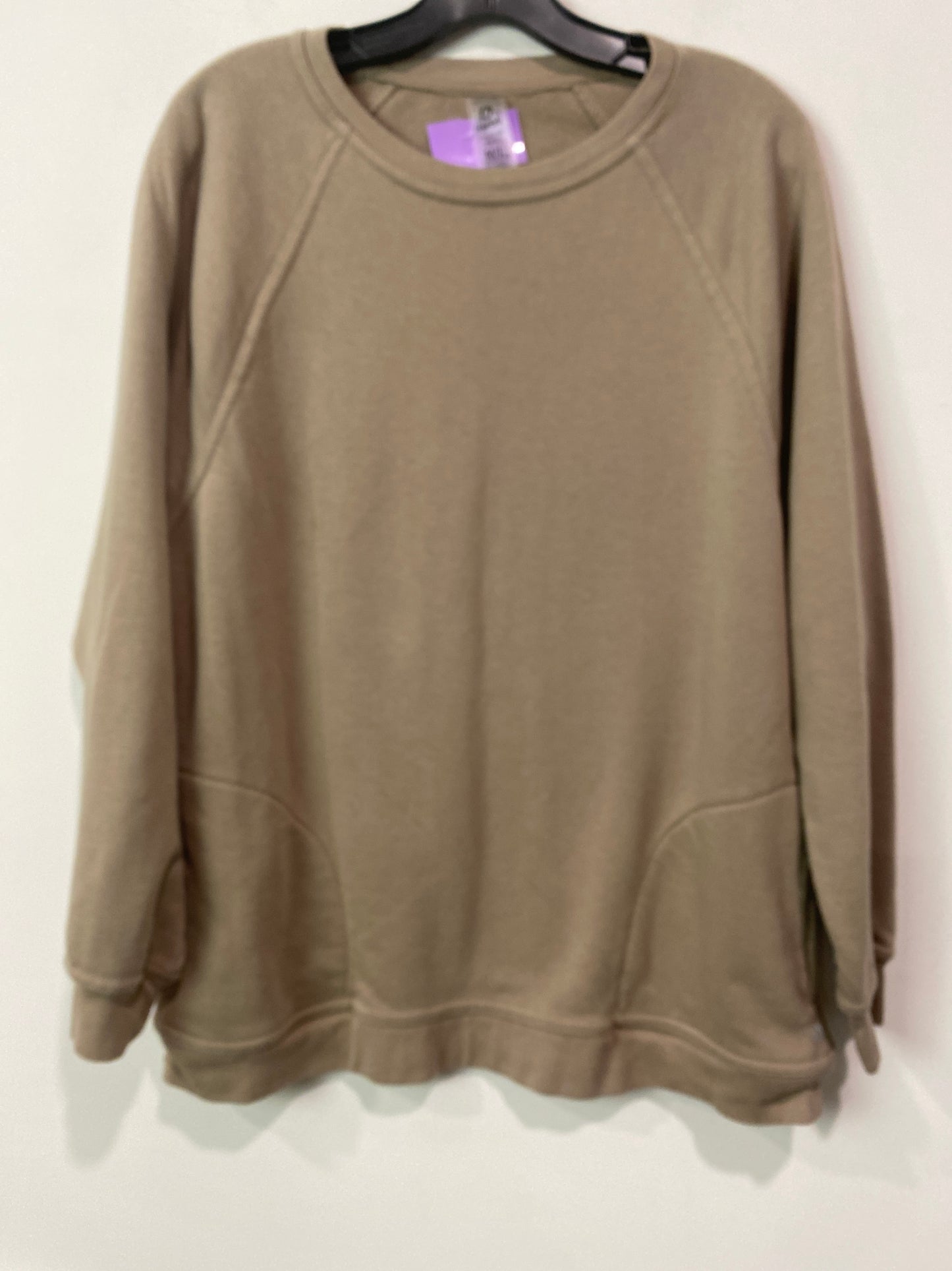 Taupe Sweatshirt Crewneck Mono B, Size M