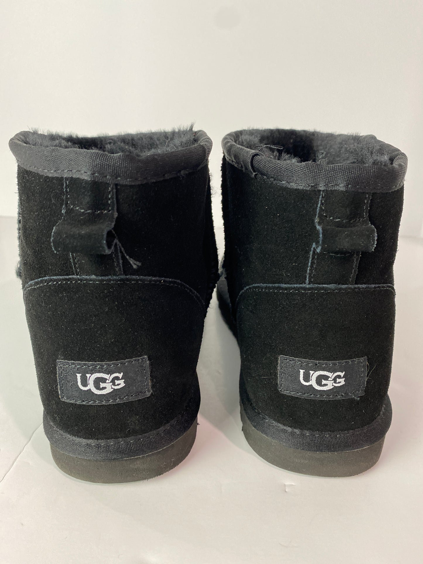 Black Boots Ankle Flats Ugg, Size 11