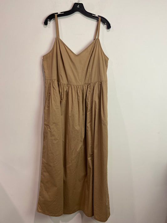 Tan Dress Casual Maxi Old Navy, Size L