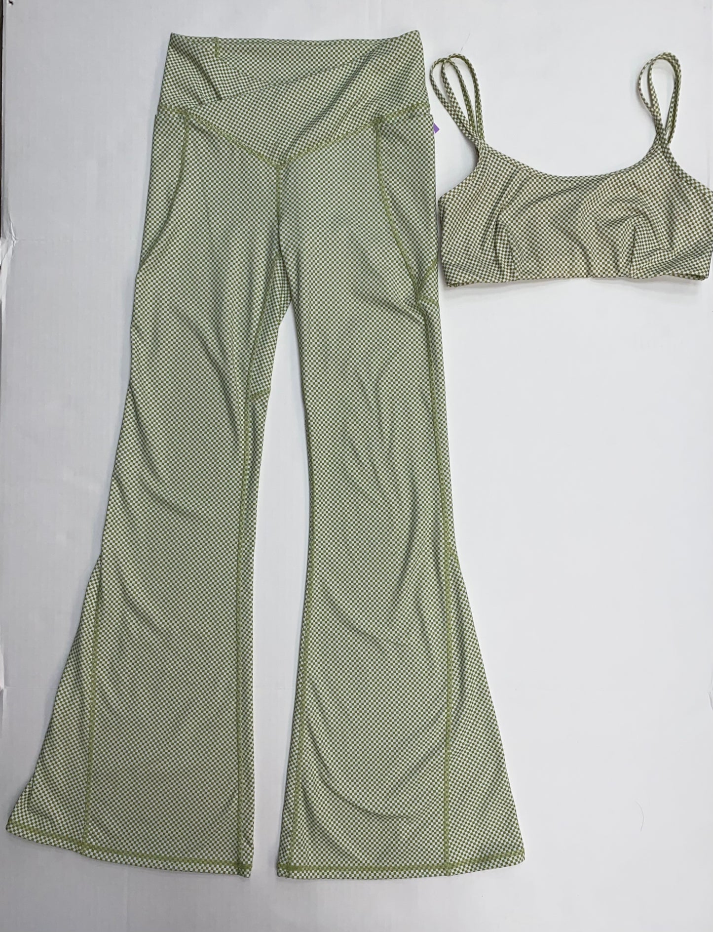 Green Athletic Pants 2pc Fabletics, Size S