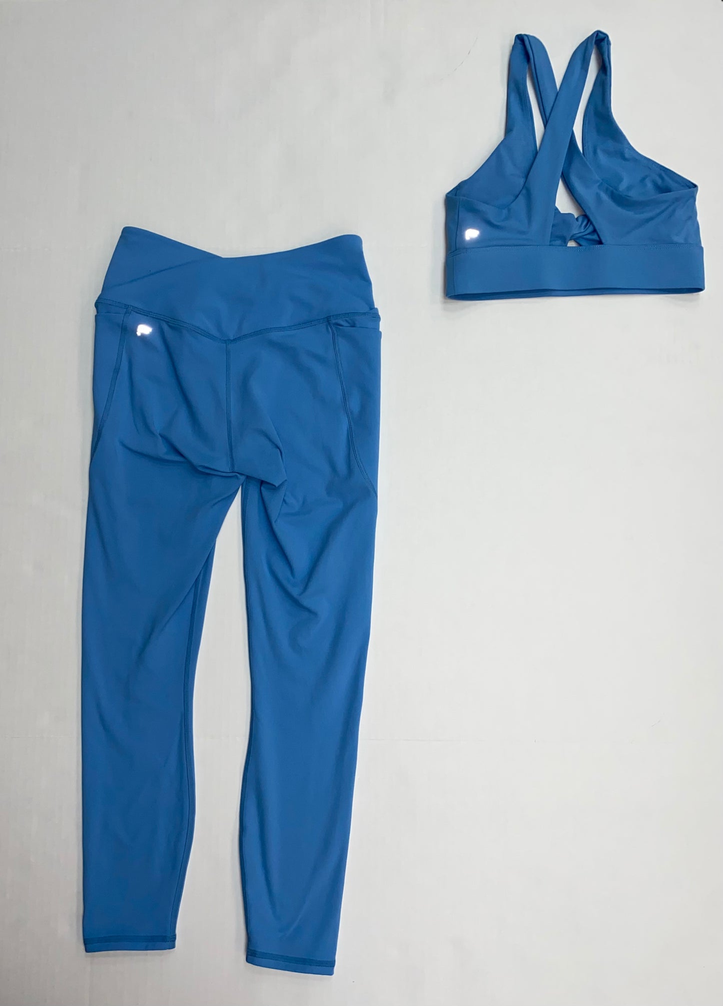 Blue Athletic Pants 2pc Fabletics, Size Xs