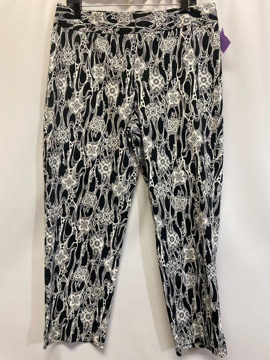 Black & White Pants Dress Kim Rogers, Size 14