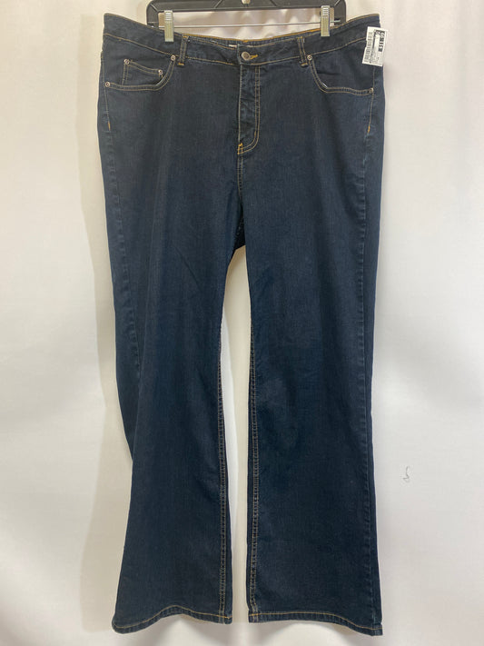 Blue Denim Jeans Straight Faded Glory, Size 2x