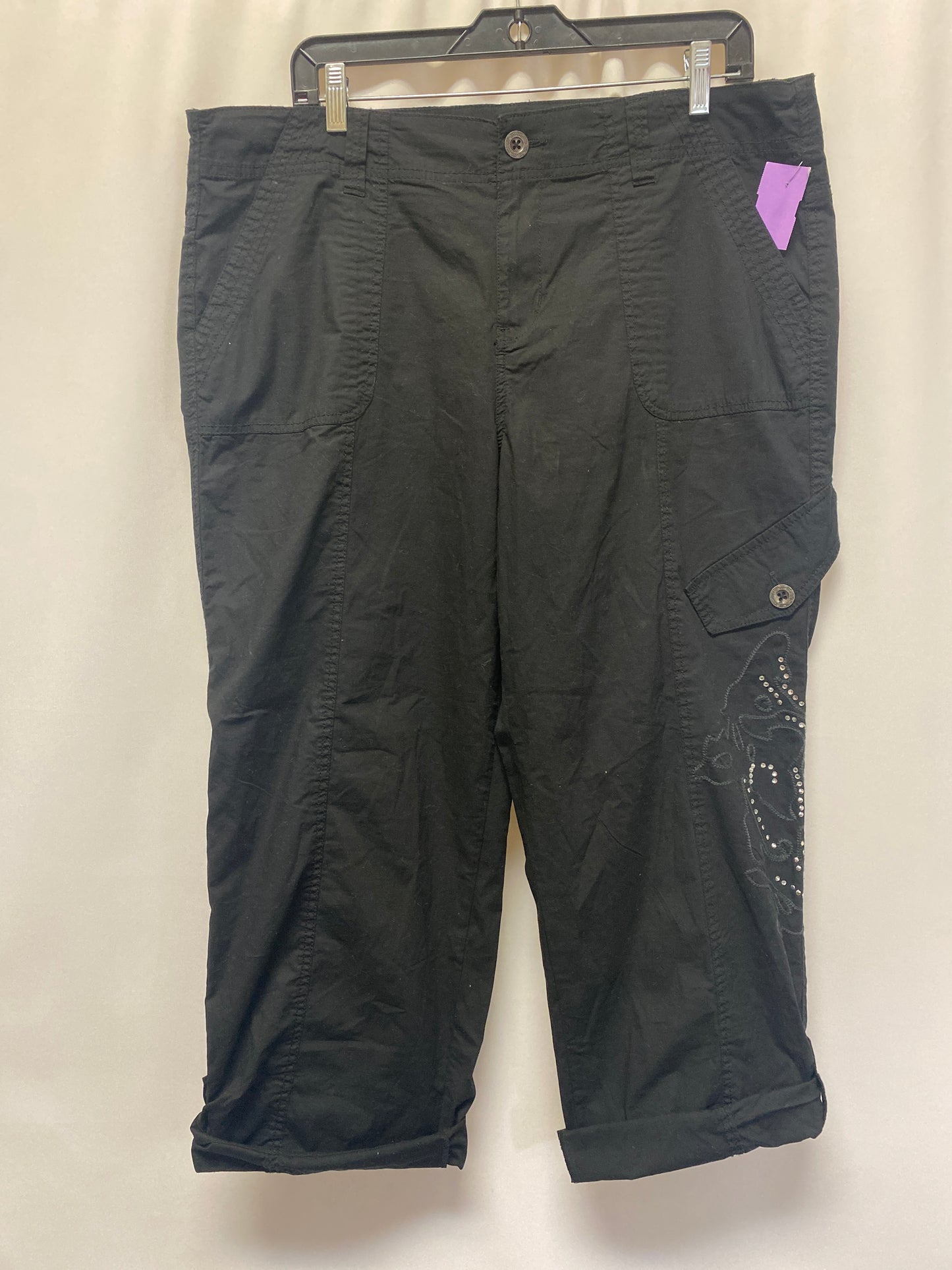 Black Pants Lounge Style And Company, Size 16