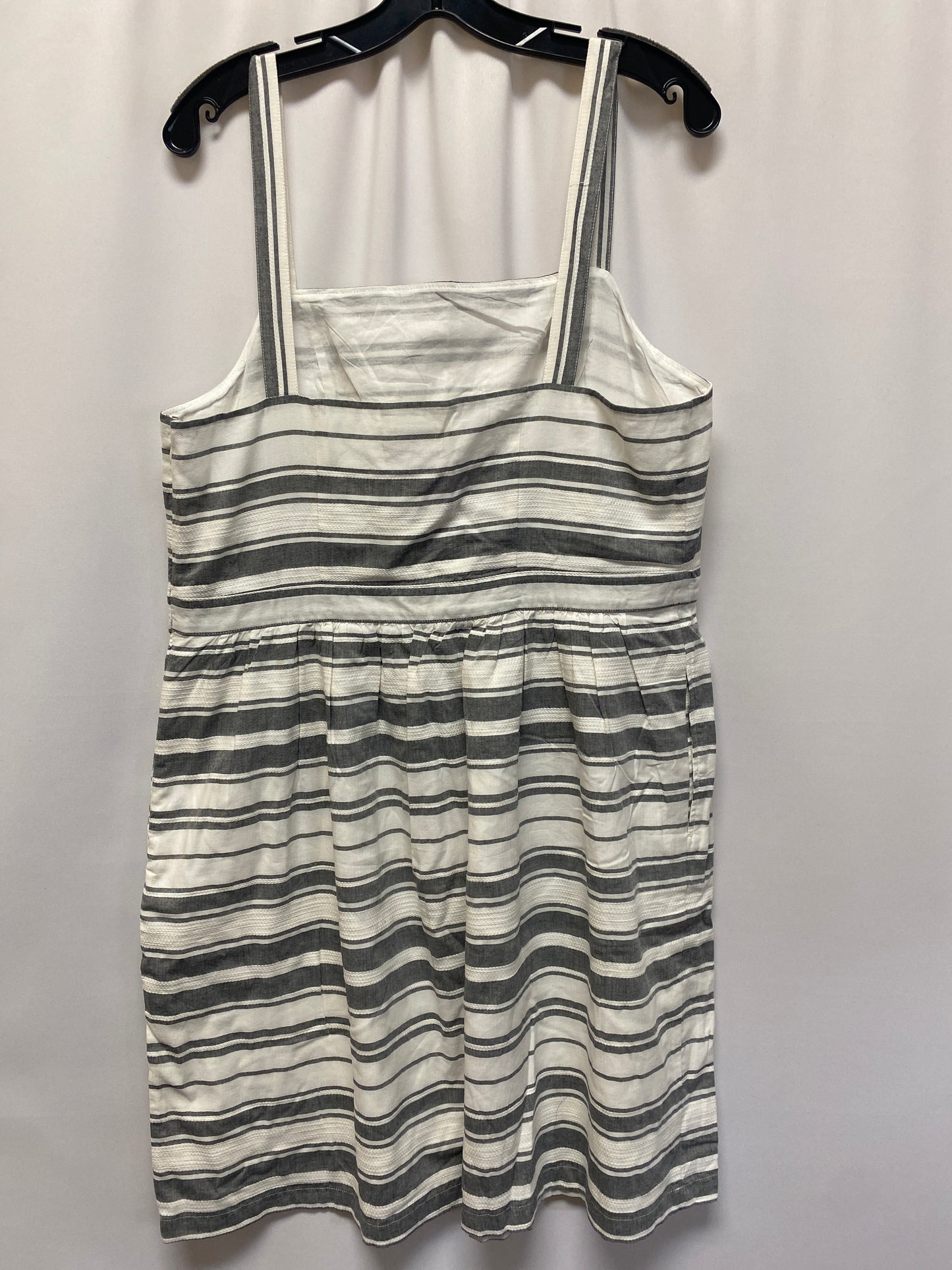 Grey Dress Casual Midi Loft, Size L