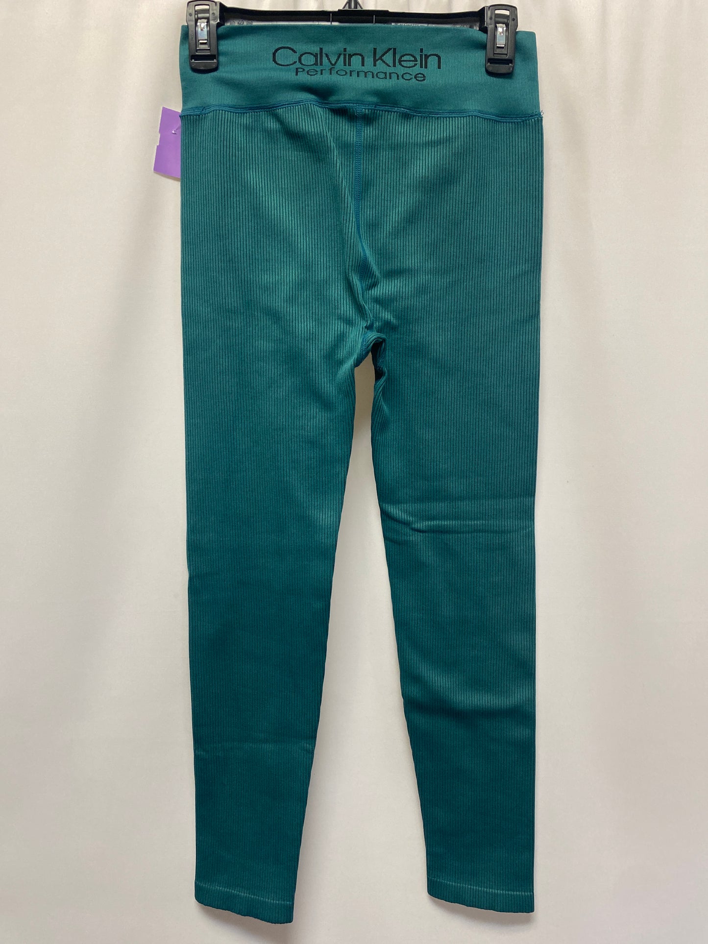 Green Pants Leggings Calvin Klein, Size M