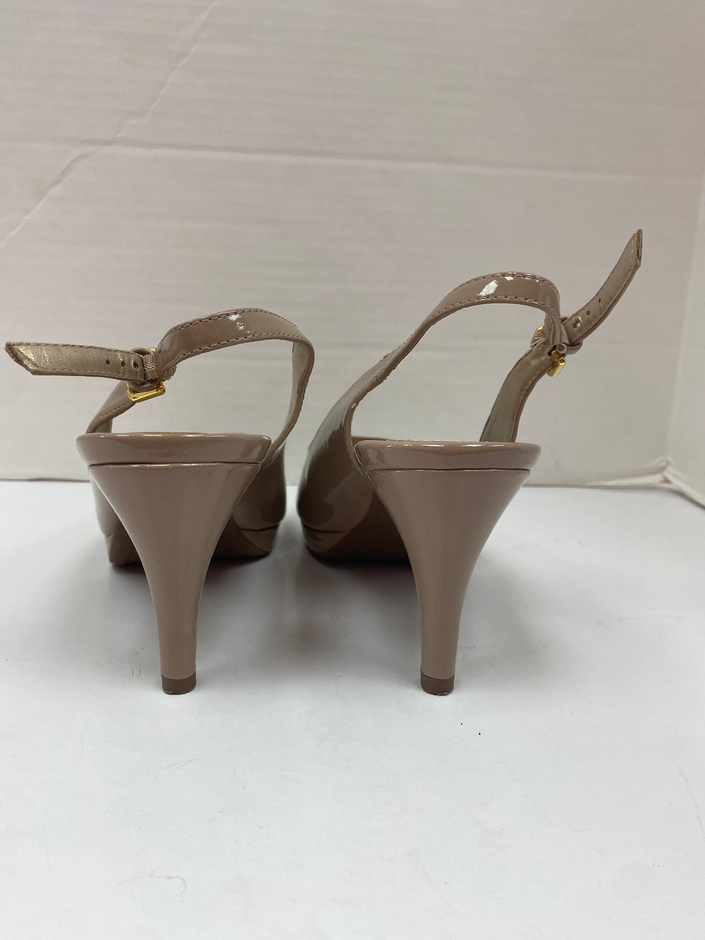 Tan Shoes Heels Kitten Bandolino, Size 9.5