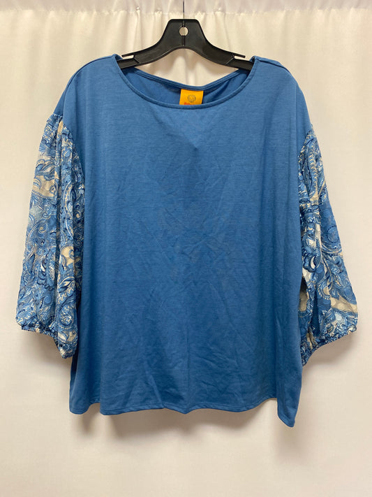 Blue Top Long Sleeve Ruby Rd, Size L