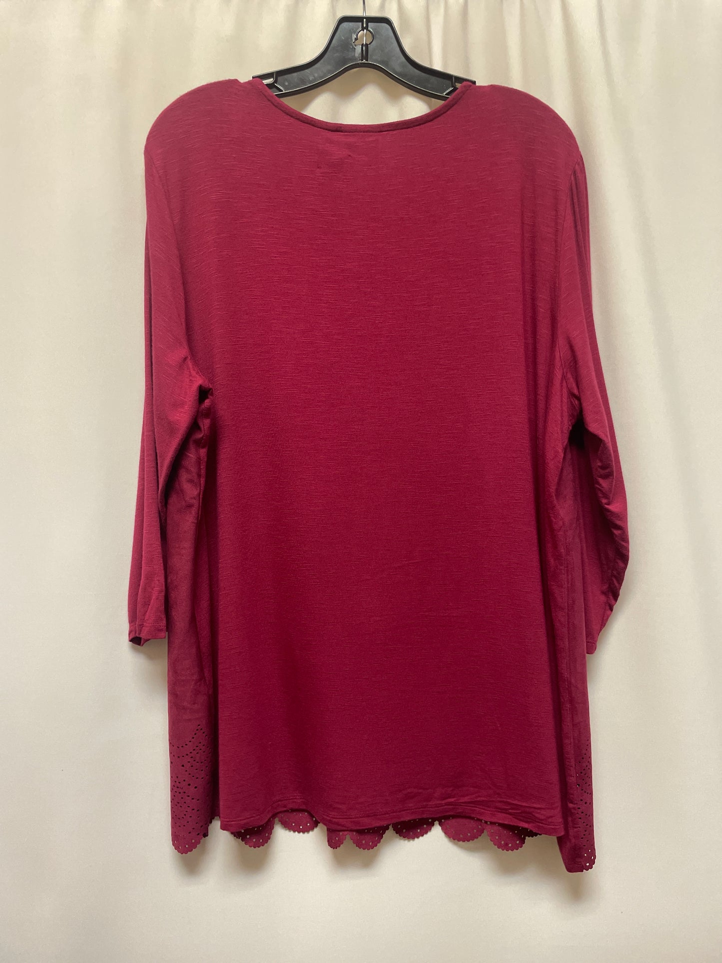 Mauve Top Long Sleeve Chicos, Size Xl