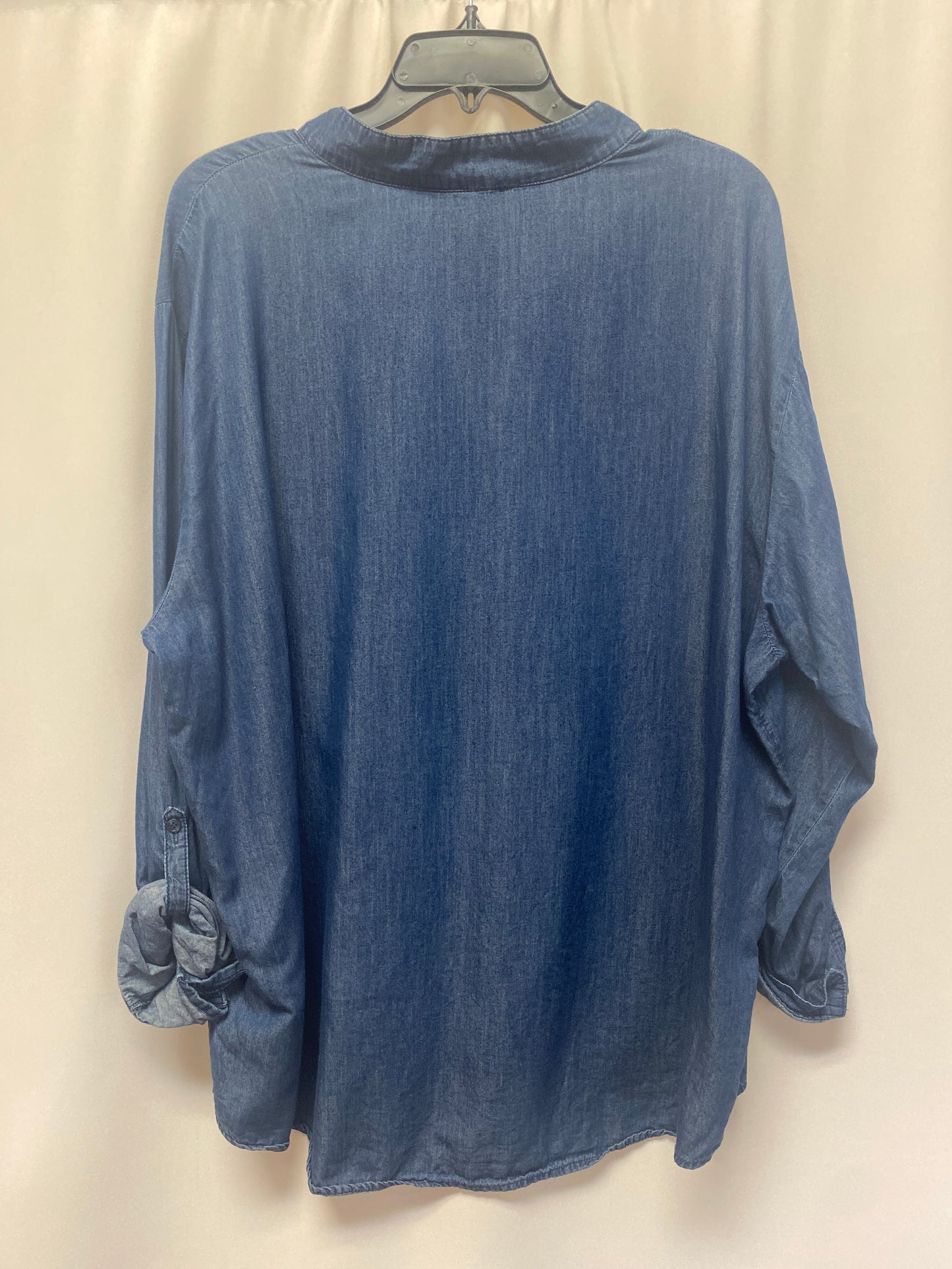 Blue Top Long Sleeve Bandolino, Size Xxl