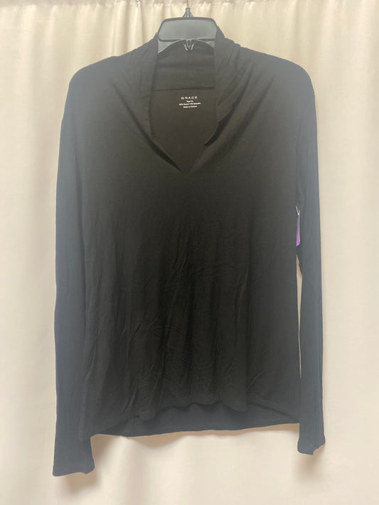 Black Top Long Sleeve Grace, Size Xl