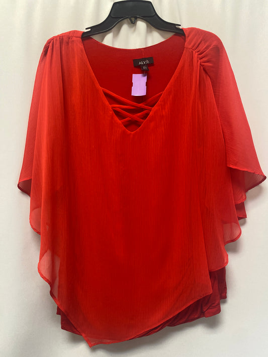 Red Top Long Sleeve Alyx, Size 3x