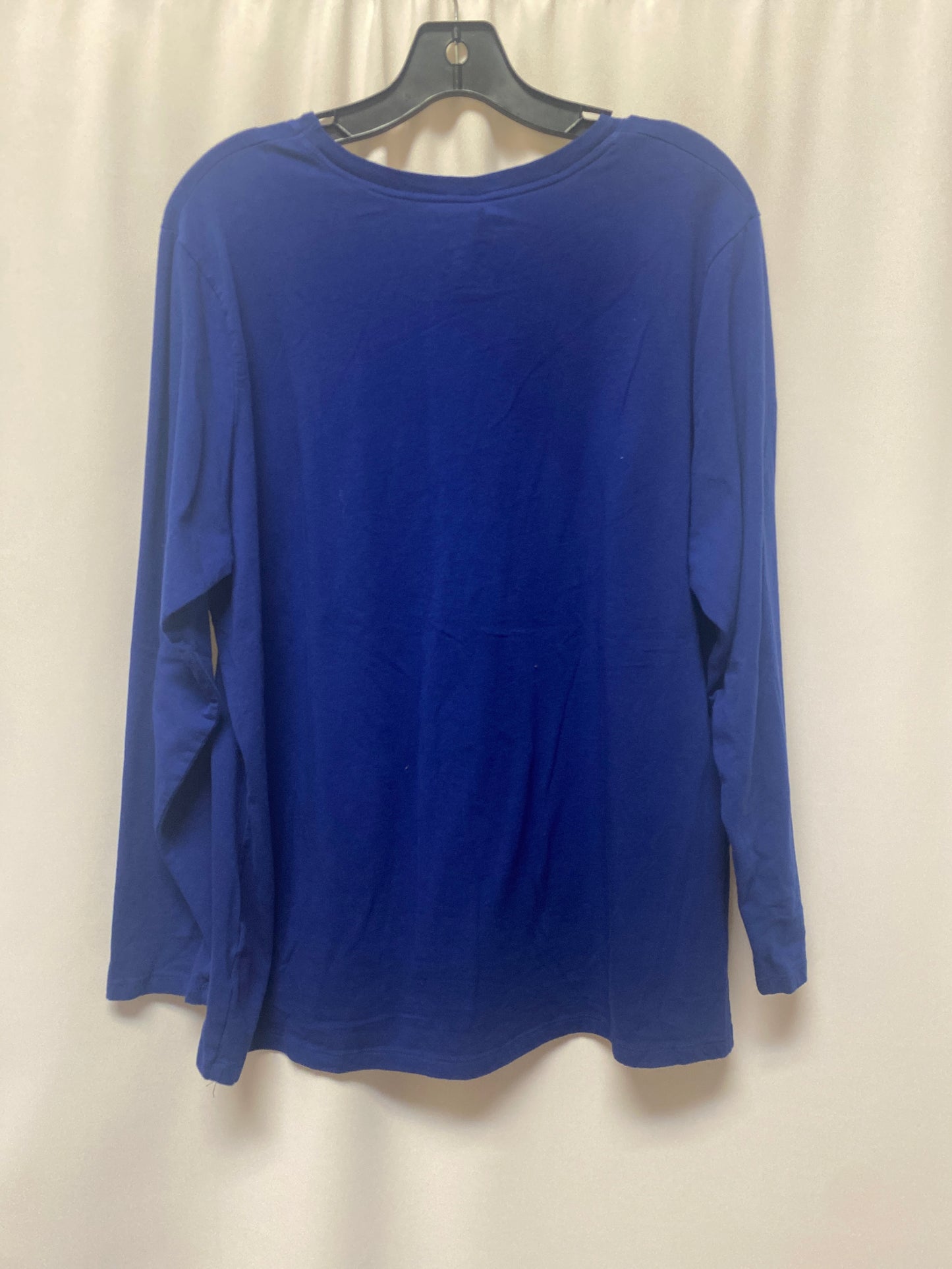 Blue Top Long Sleeve Just My Size, Size 3x