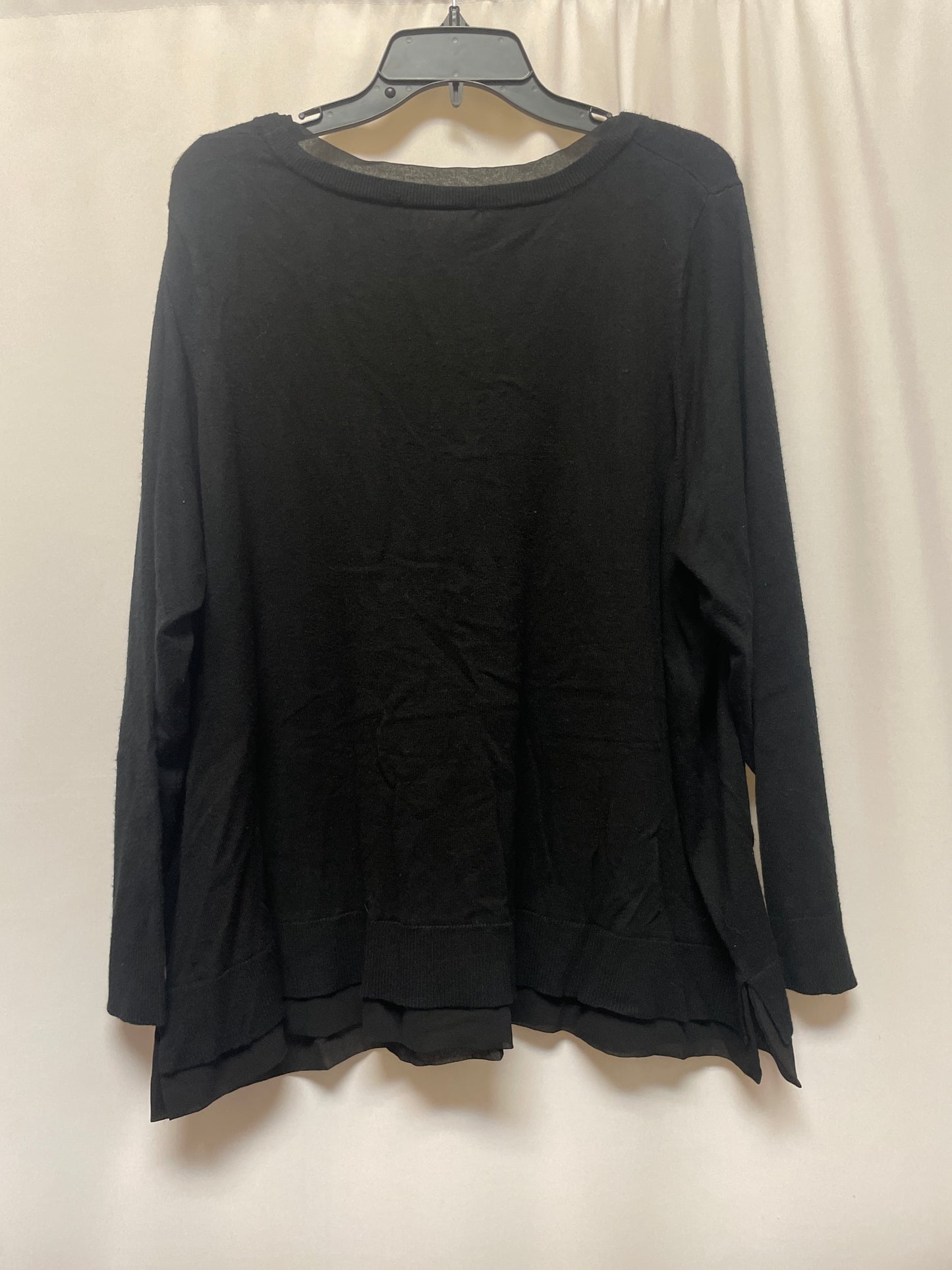 Black Top Long Sleeve Lane Bryant, Size 3x