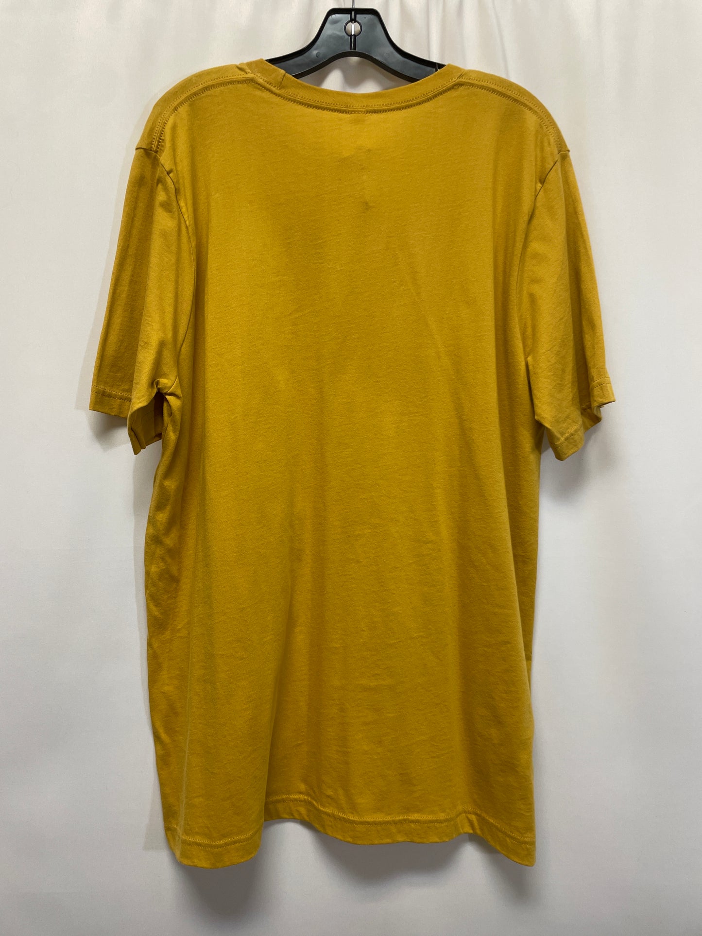 Yellow Top Short Sleeve Bella + Canvas, Size Xl