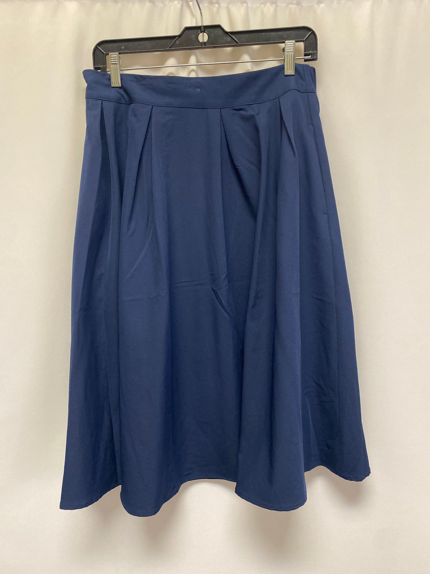 Navy Skirt Midi Clothes Mentor, Size L