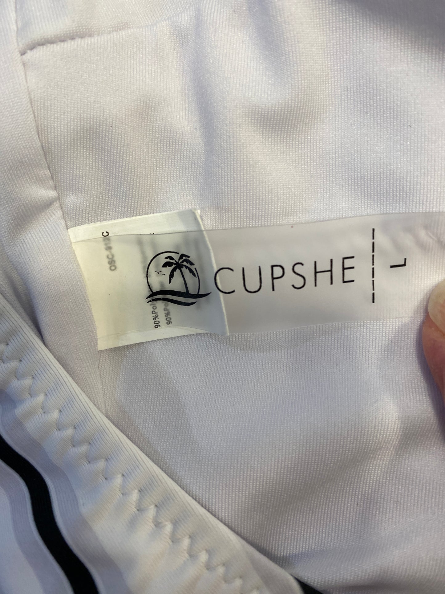 Swimsuit By Cupshe In White, Size: L