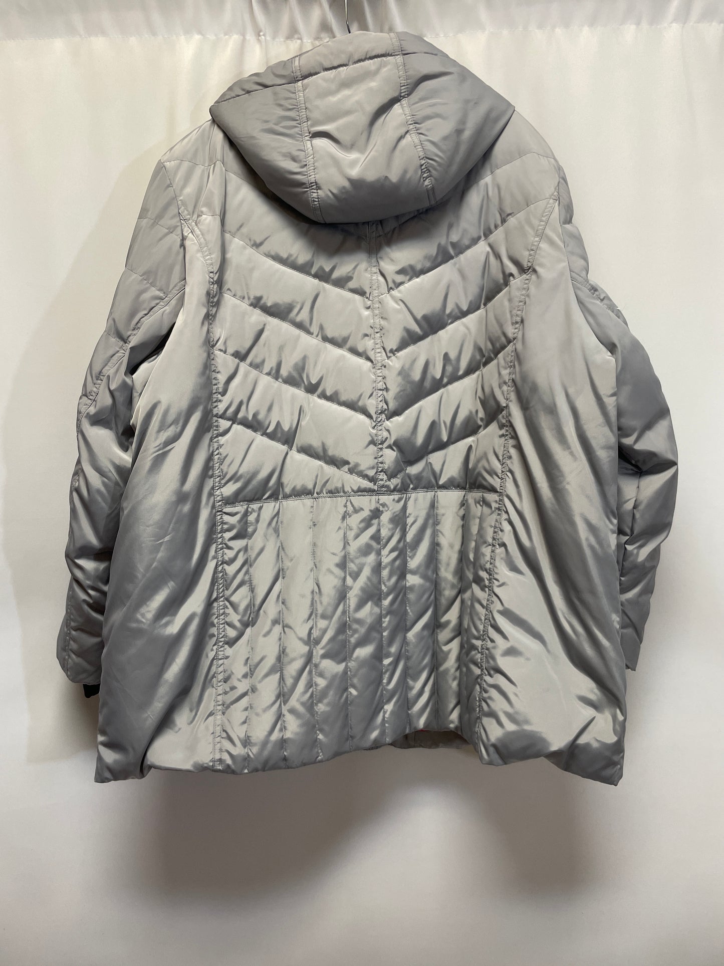 Coat Puffer & Quilted By Zero Xposure In Grey, Size: 2x