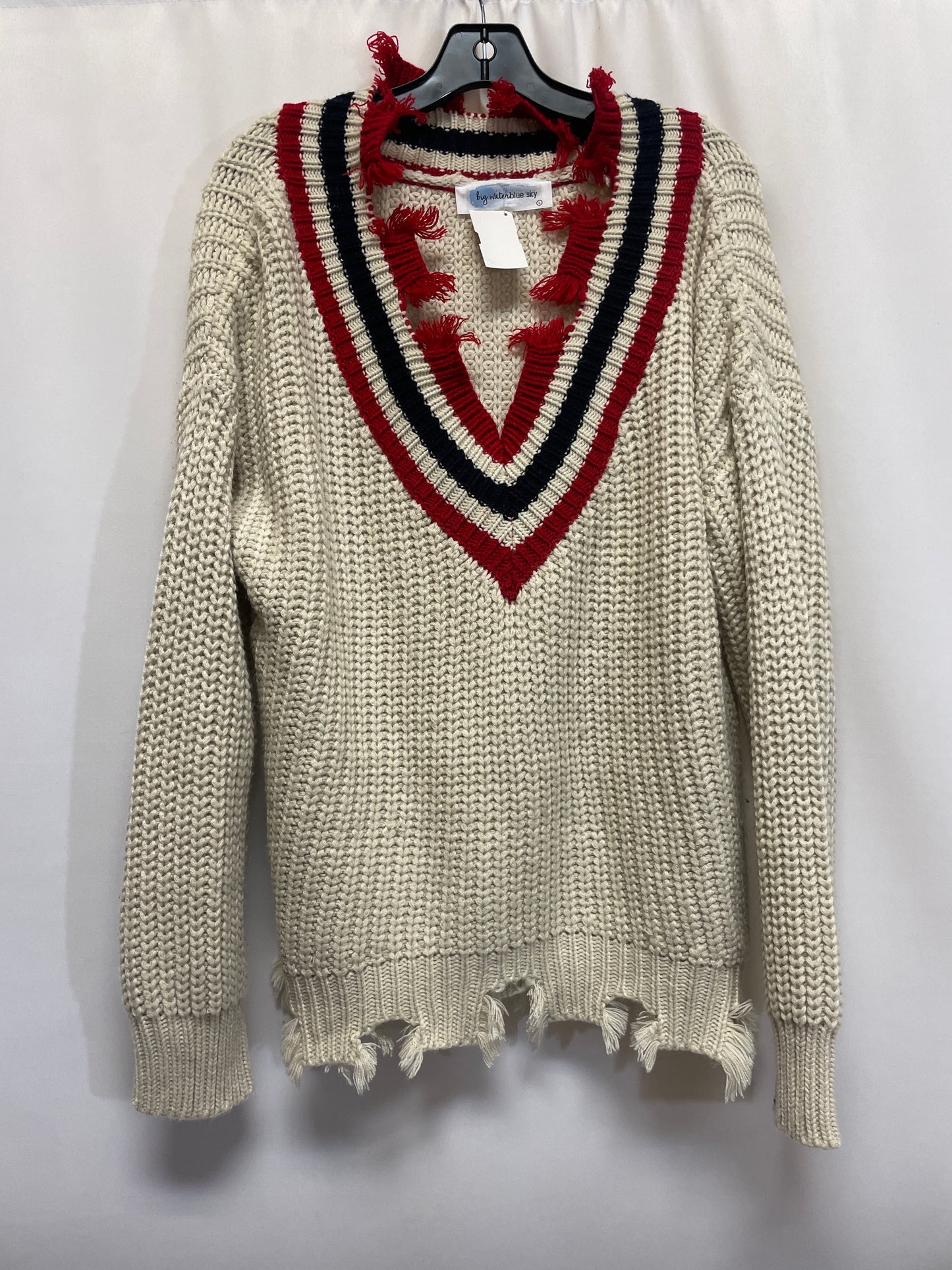 Sweater By Clothes Mentor In Tan, Size: L