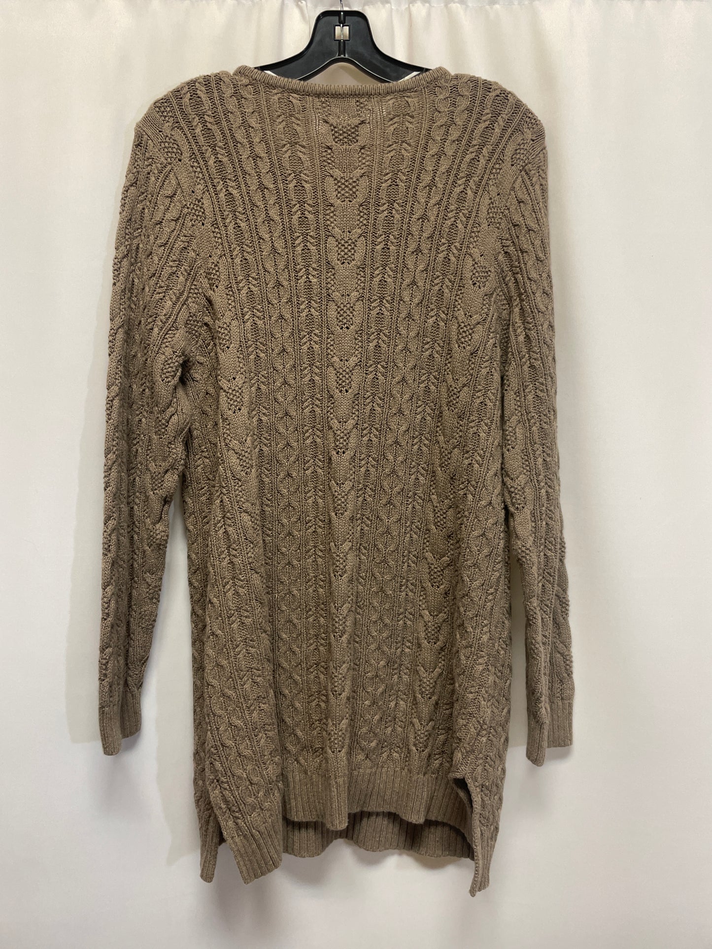 Sweater By Jeanne Pierre In Taupe, Size: Xl