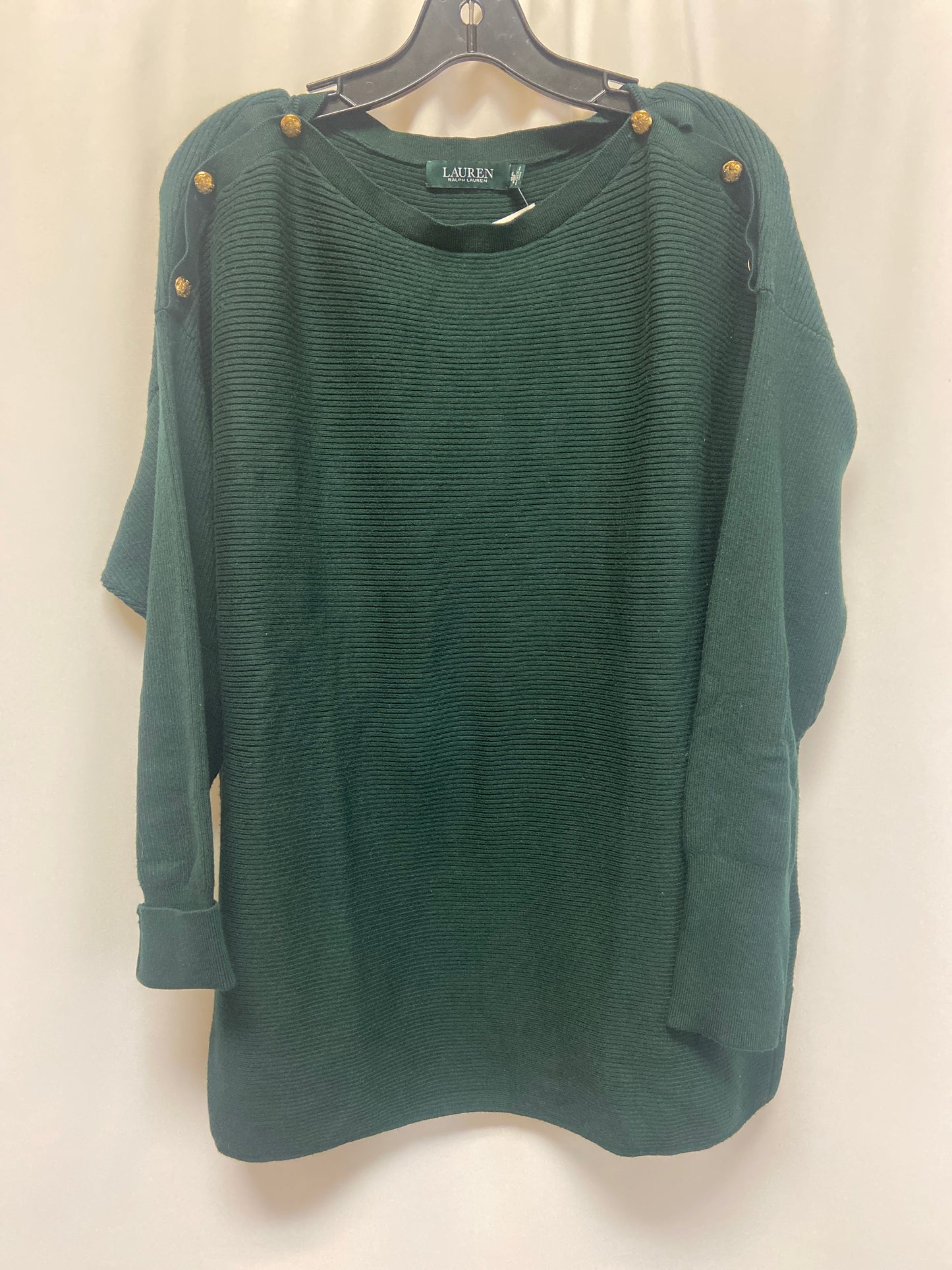 Top Long Sleeve By Ralph Lauren In Green, Size: Xl