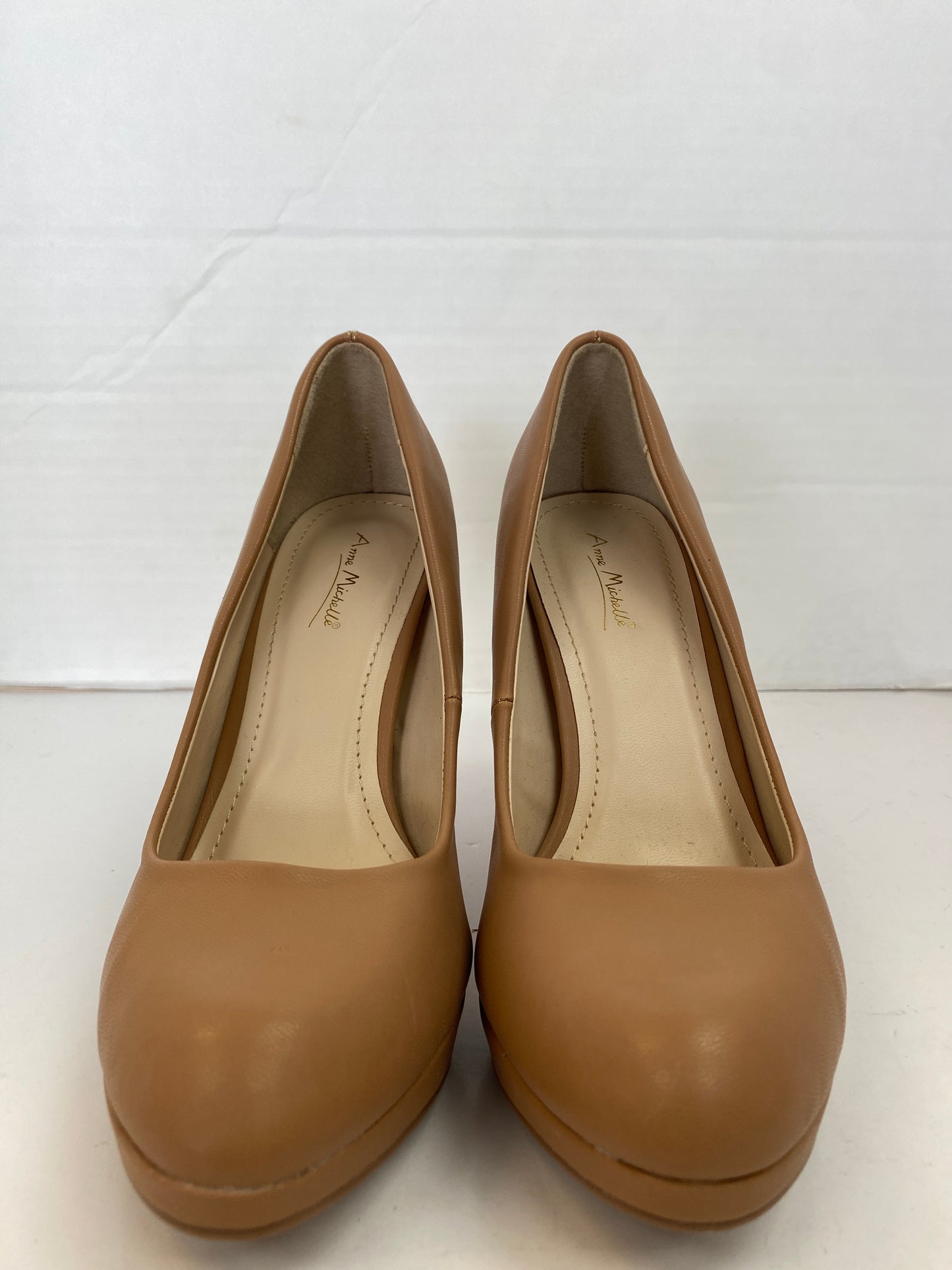 Shoes Heels Stiletto By Anne Michelle In Tan, Size: 7