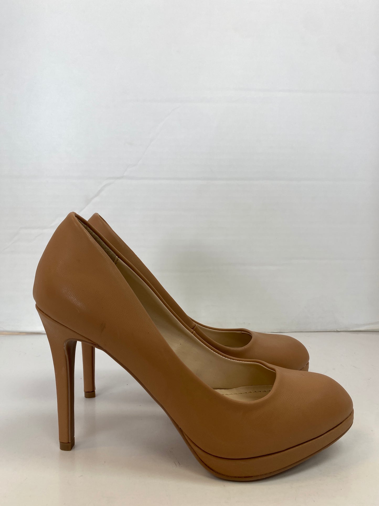 Shoes Heels Stiletto By Anne Michelle In Tan, Size: 7