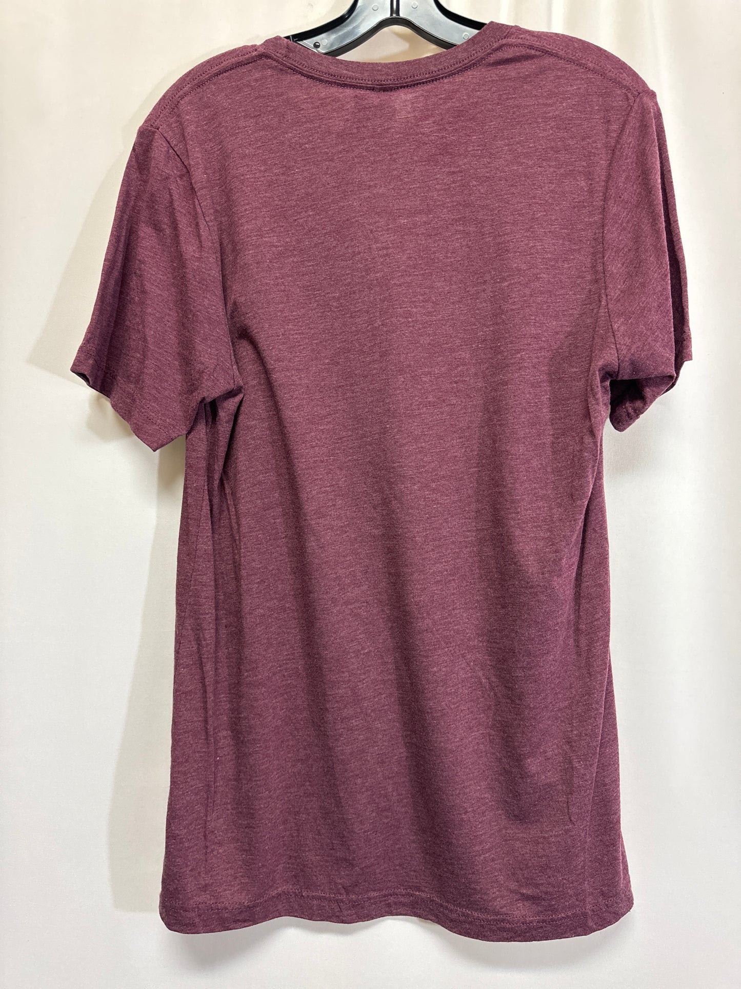 Top Short Sleeve By Bella + Canvas In Purple, Size: M