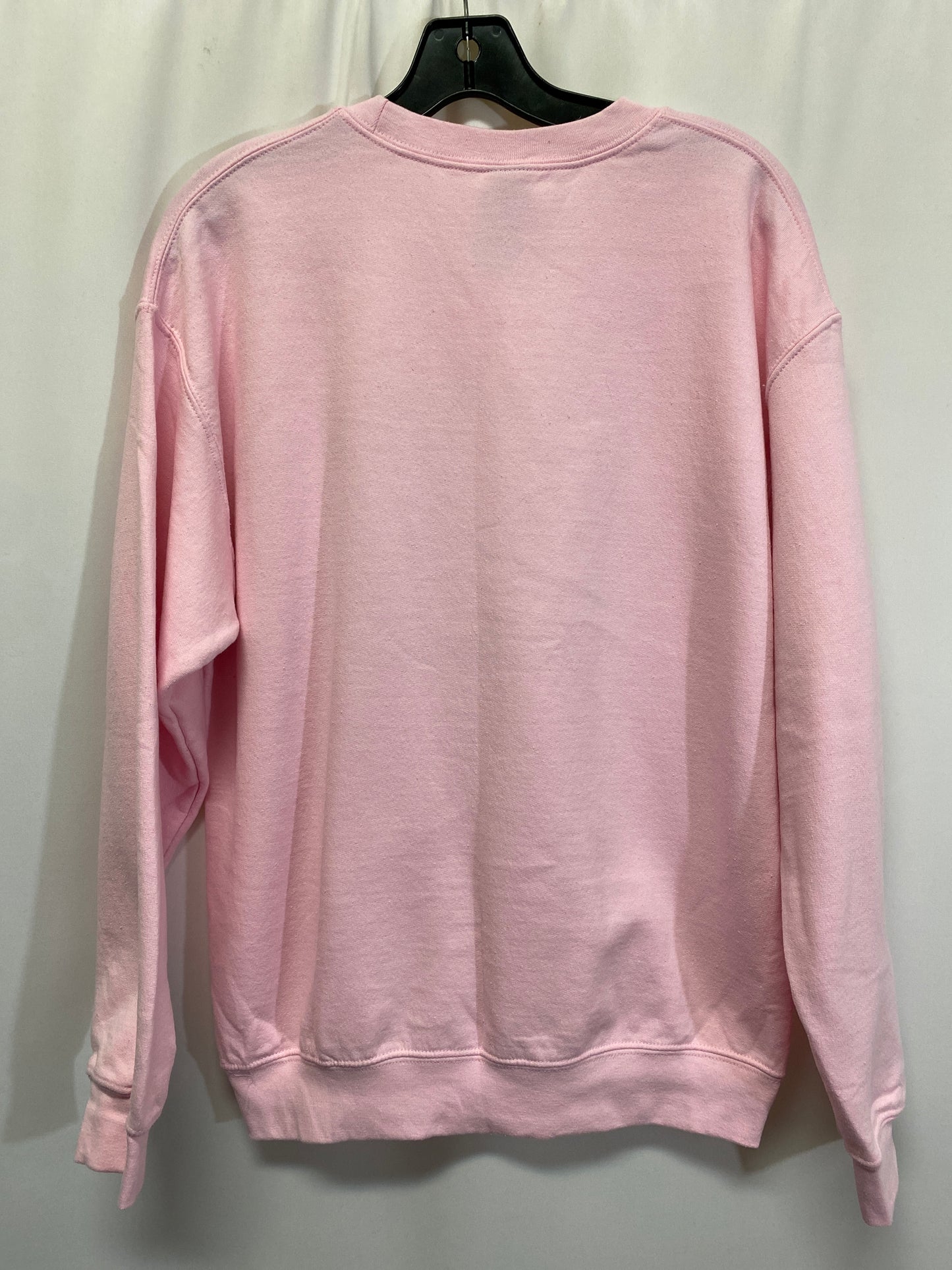 Sweatshirt Collar By Gildan In Pink, Size: M