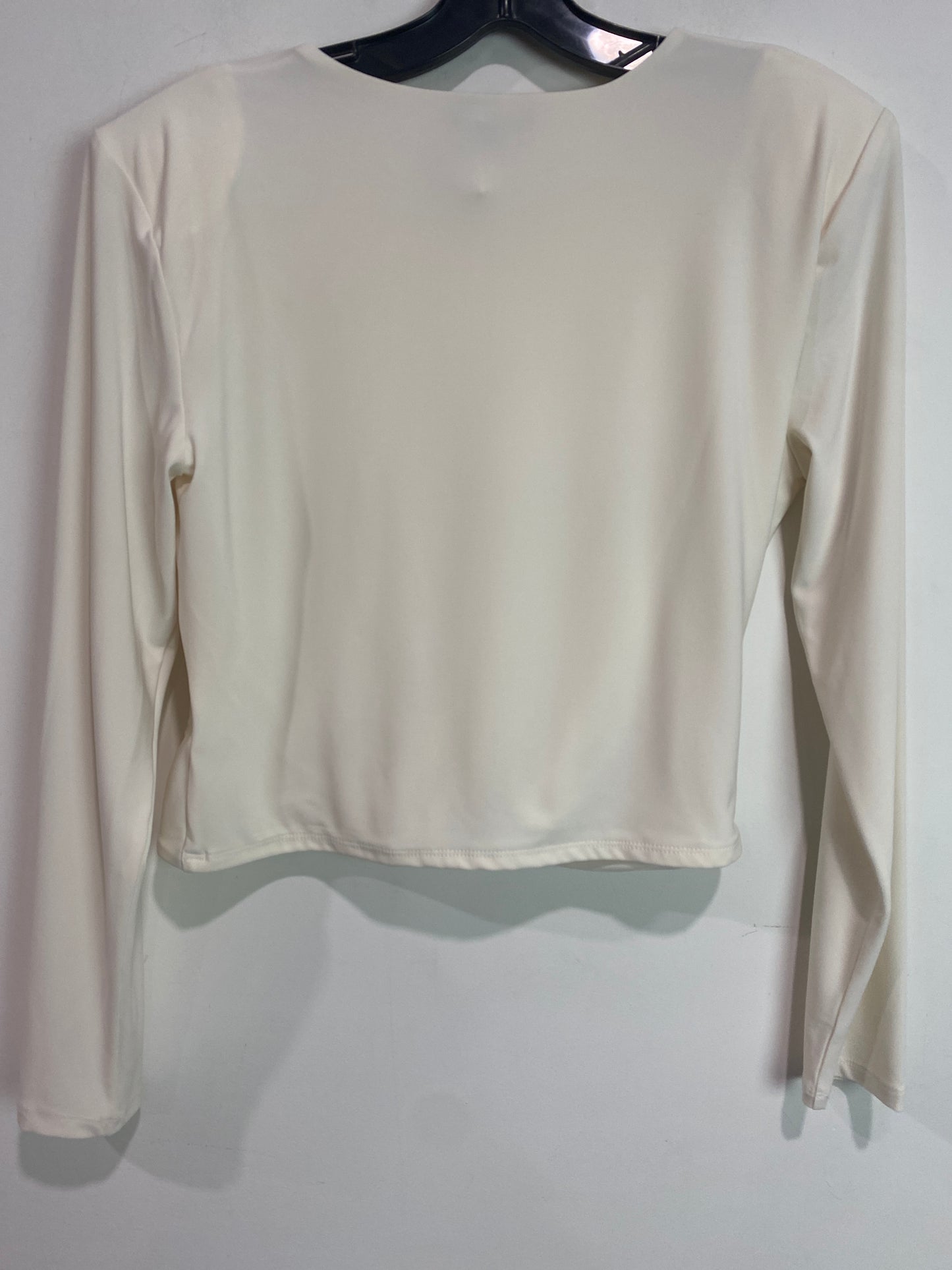 Top Long Sleeve By Express In Cream, Size: L