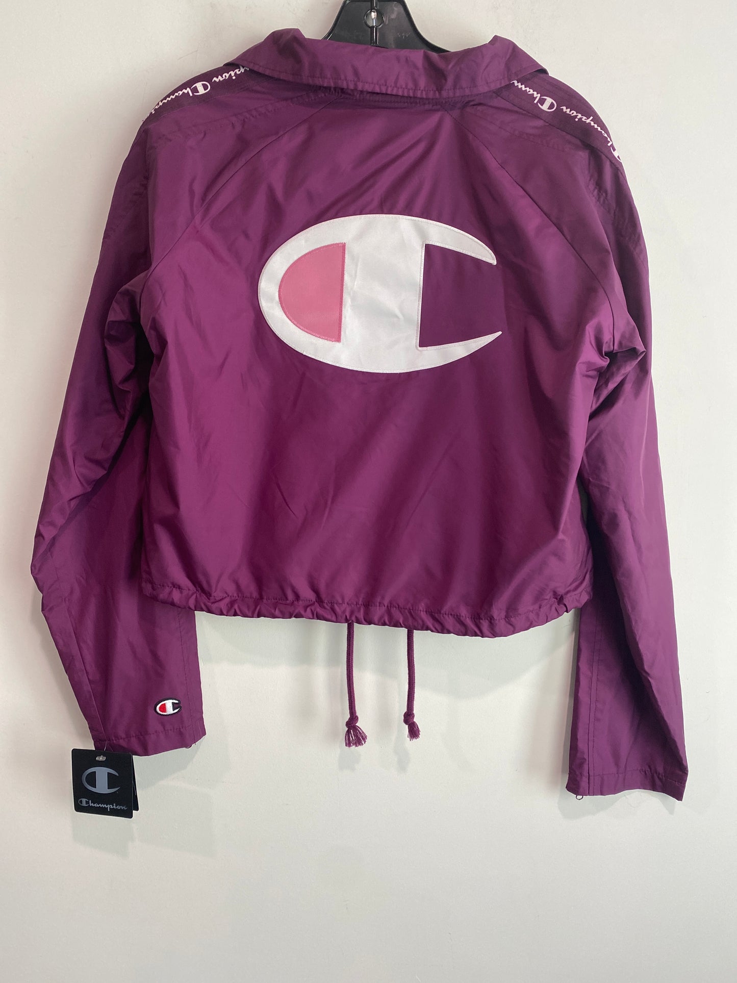 Athletic Jacket By Champion In Purple, Size: S