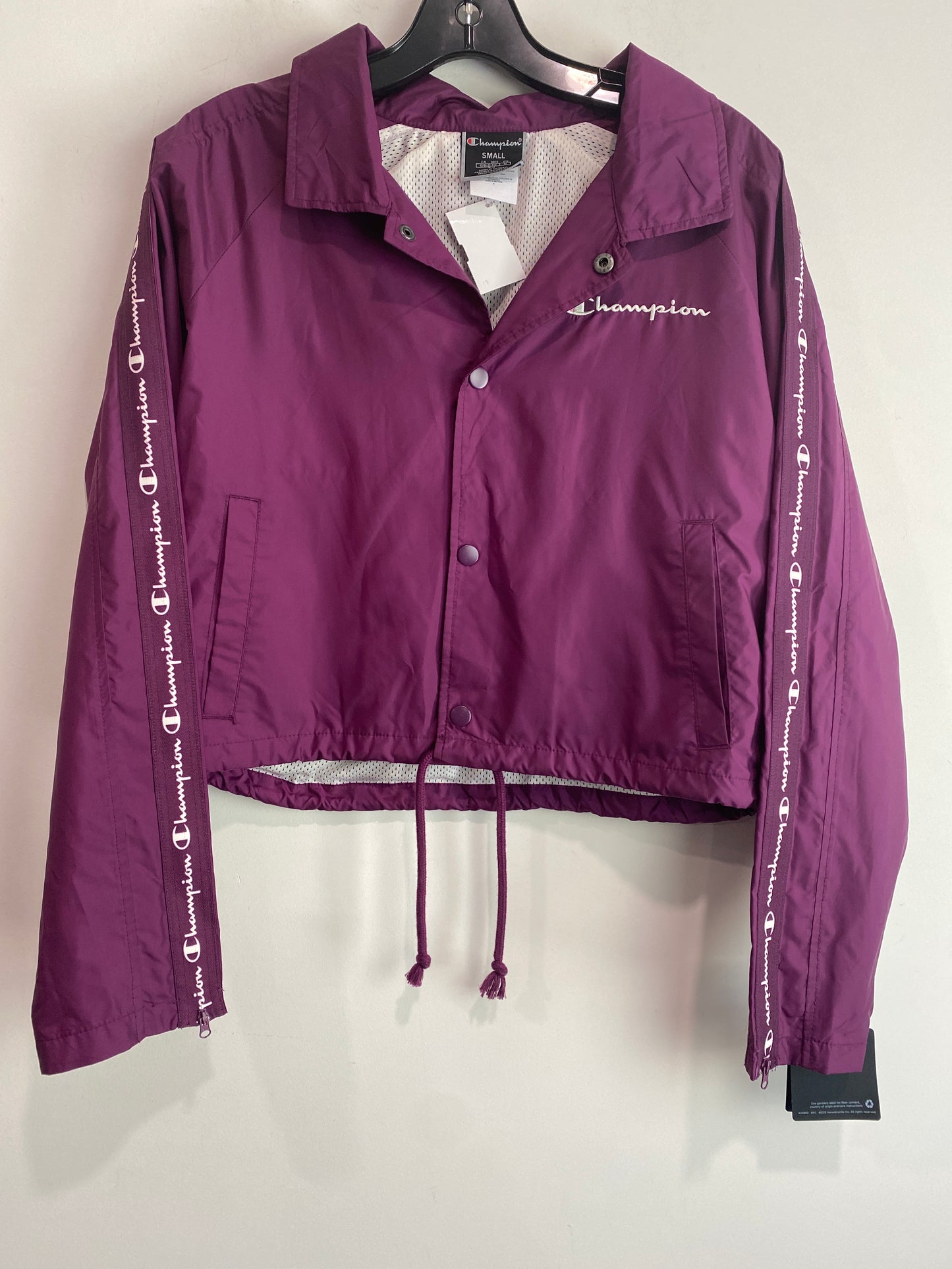 Athletic Jacket By Champion In Purple, Size: S