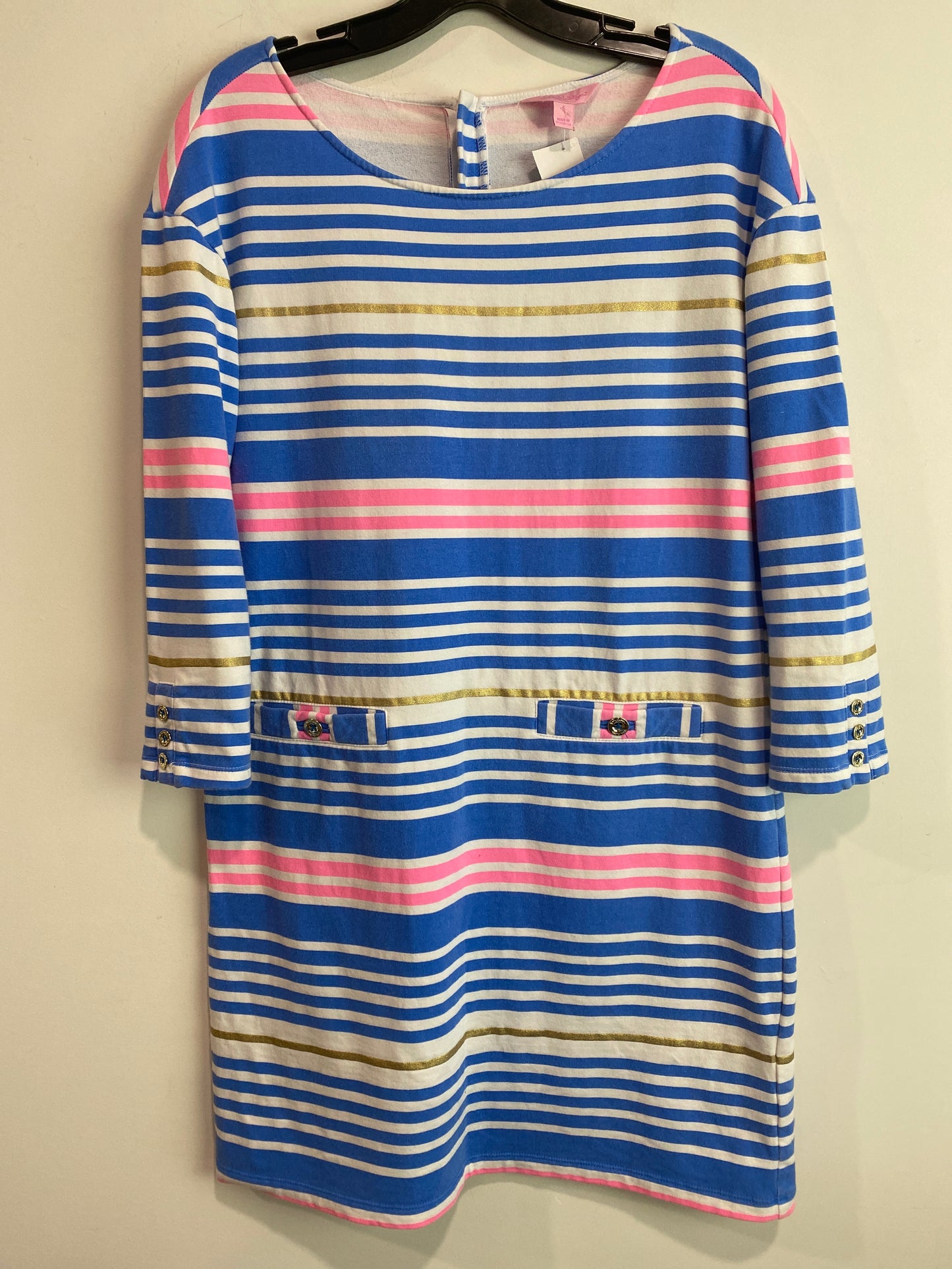 Dress Casual Midi By Lilly Pulitzer In Blue, Size: S