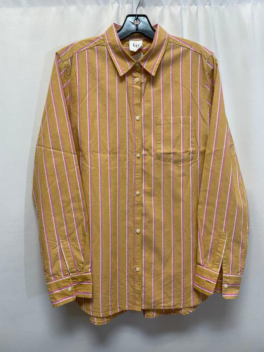 Top Long Sleeve By Gap In Orange, Size: L