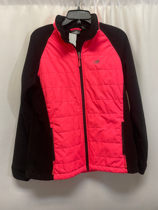 Jacket Fleece By New Balance In Pink, Size: L