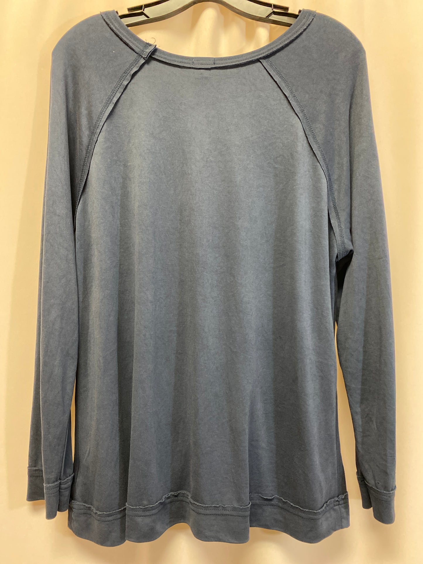 Top Long Sleeve By Reba In Navy, Size: Xl