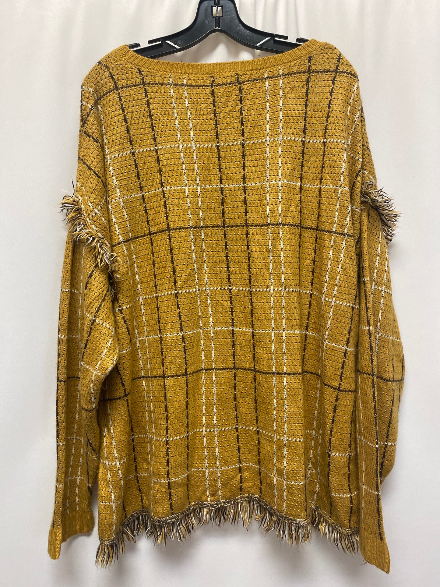 Sweater By Cato In Yellow, Size: Xxl