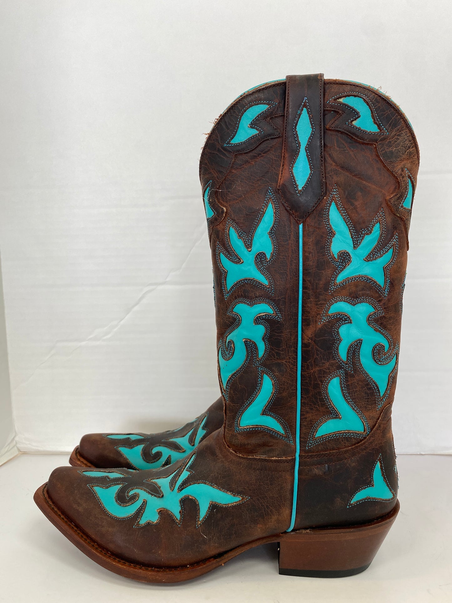 Boots Western By Clothes Mentor In Teal, Size: 9.5