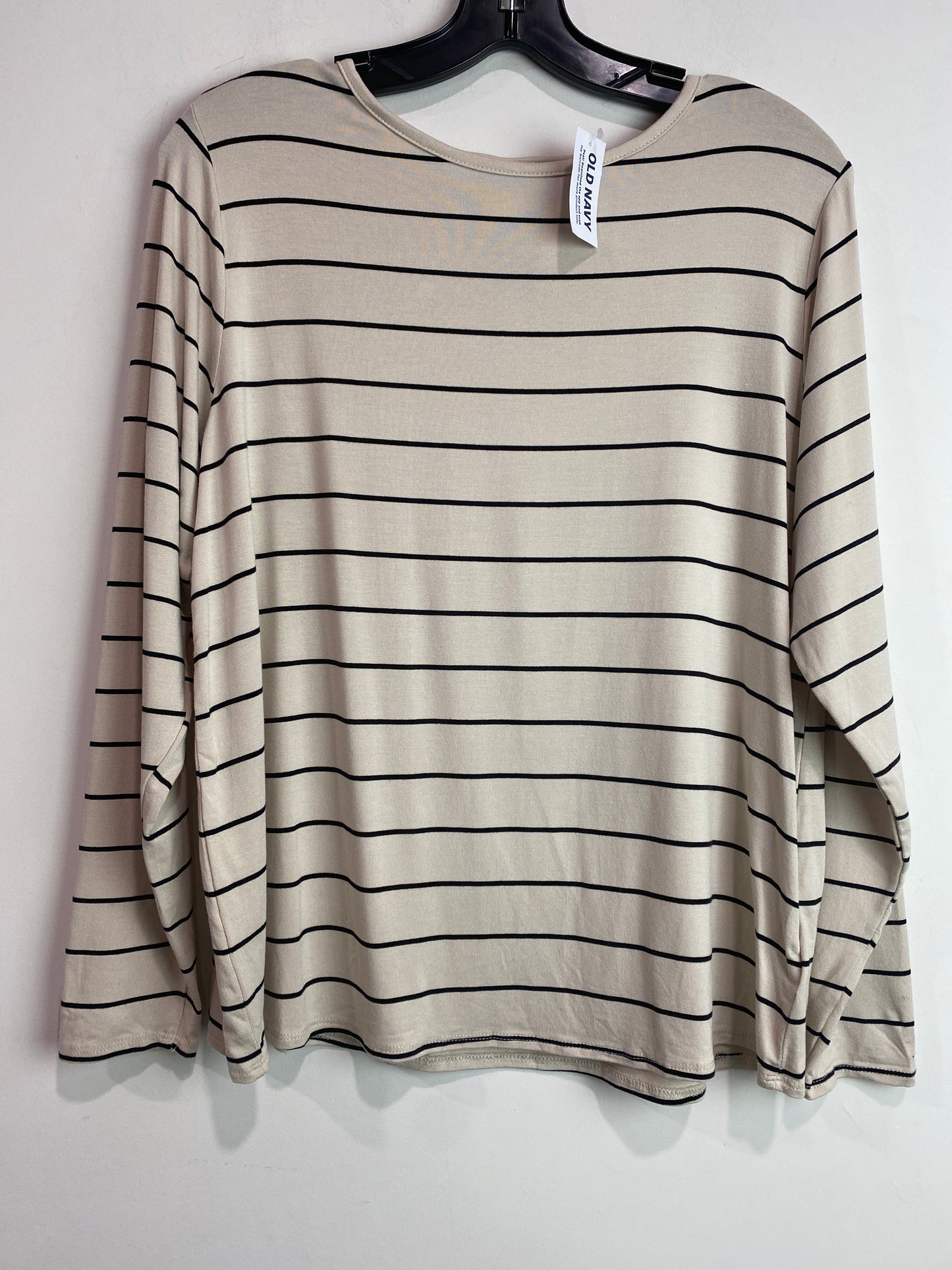 Top Long Sleeve By Old Navy In Tan, Size: M