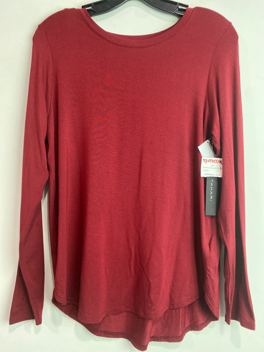 Top Long Sleeve By Tahari By Arthur Levine In Red, Size: S