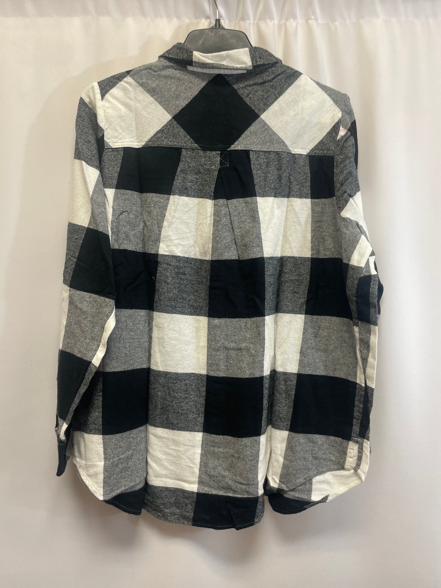 Top Long Sleeve By Sonoma In Black, Size: 1x